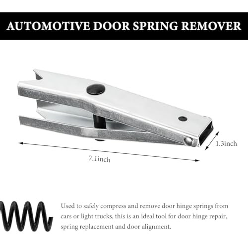 Door Spring Tool, Sturdy Metal Car Door Hinge Spring Compressor Tool Fit 1/2