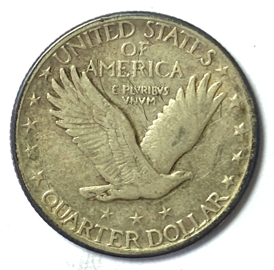 1924 D 25c Standing Liberty Silver Quarter Denver