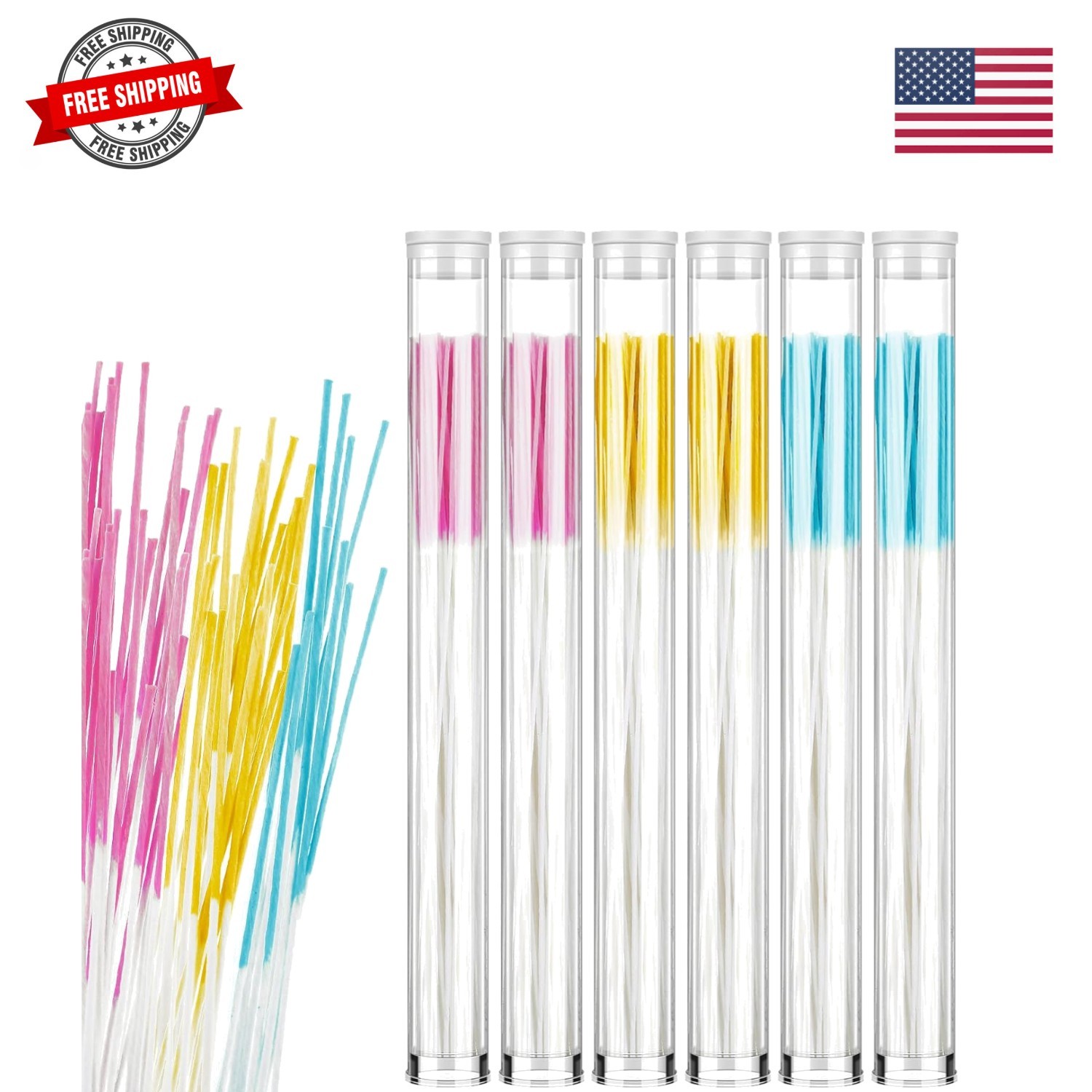 360 Pieces Ear Hole Floss Piercing Cleaner Floss Disposable Piercing Aftercar...