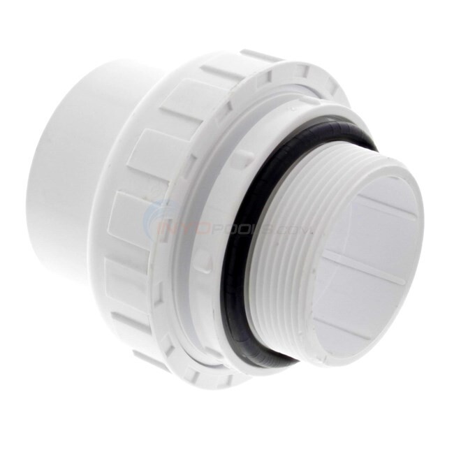 200-903 Praher PVC Pool Union, Adapter 2" MPT w/Oring x 2" Slip