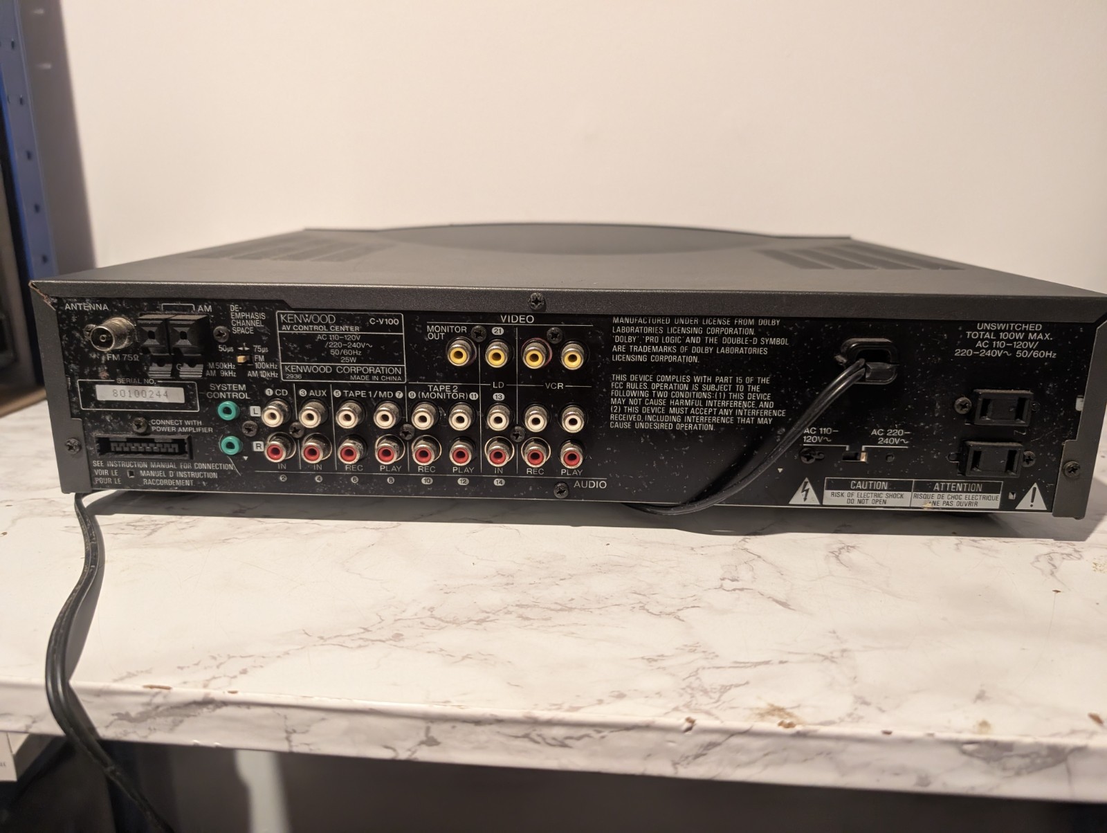 KENWOOD AV CONTROL CENTRE C-V100 Series 21 Hifi Separate