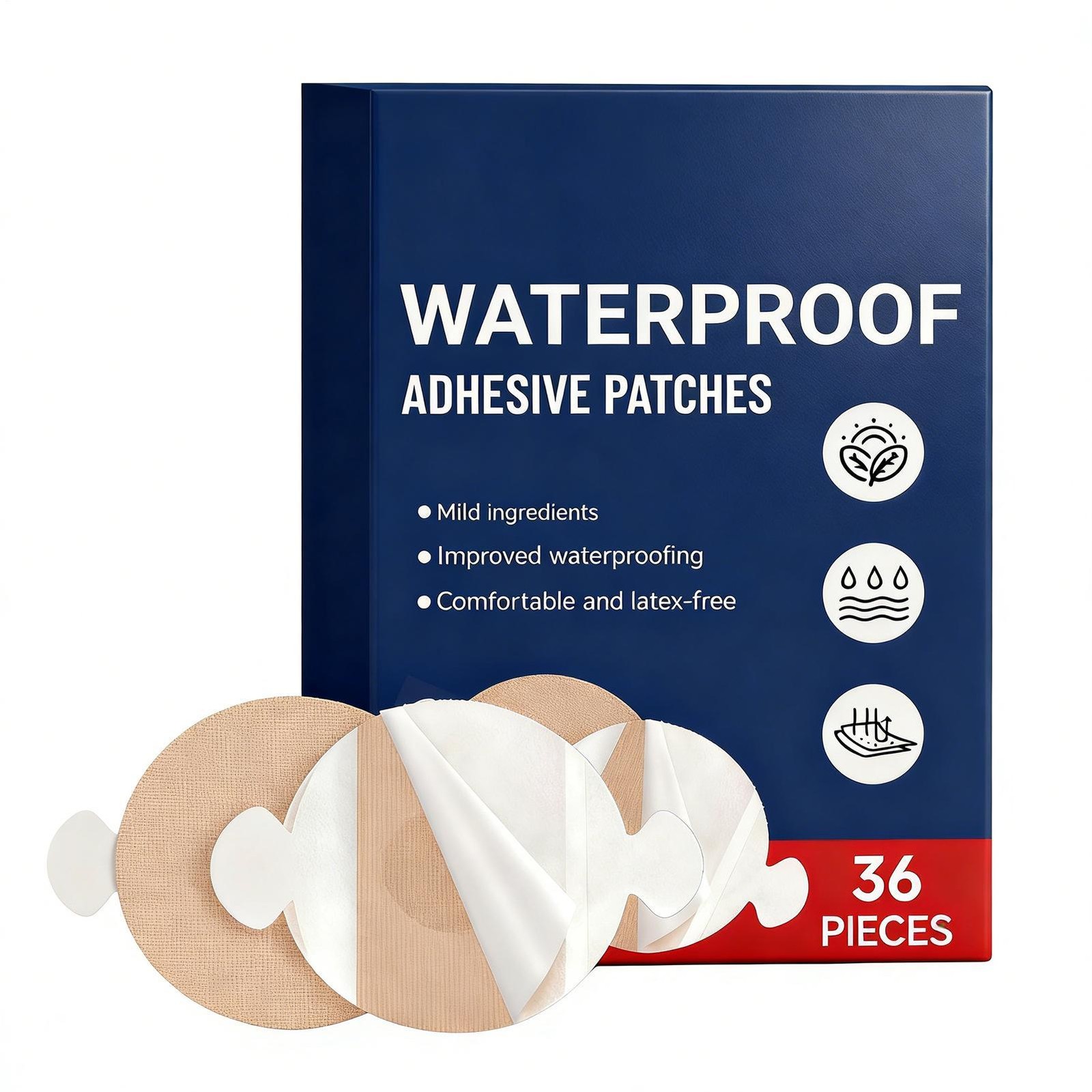 Protective Adhesive Patches For CGM - 36 Pcs Waterproof Covers For Libre 1/2/3