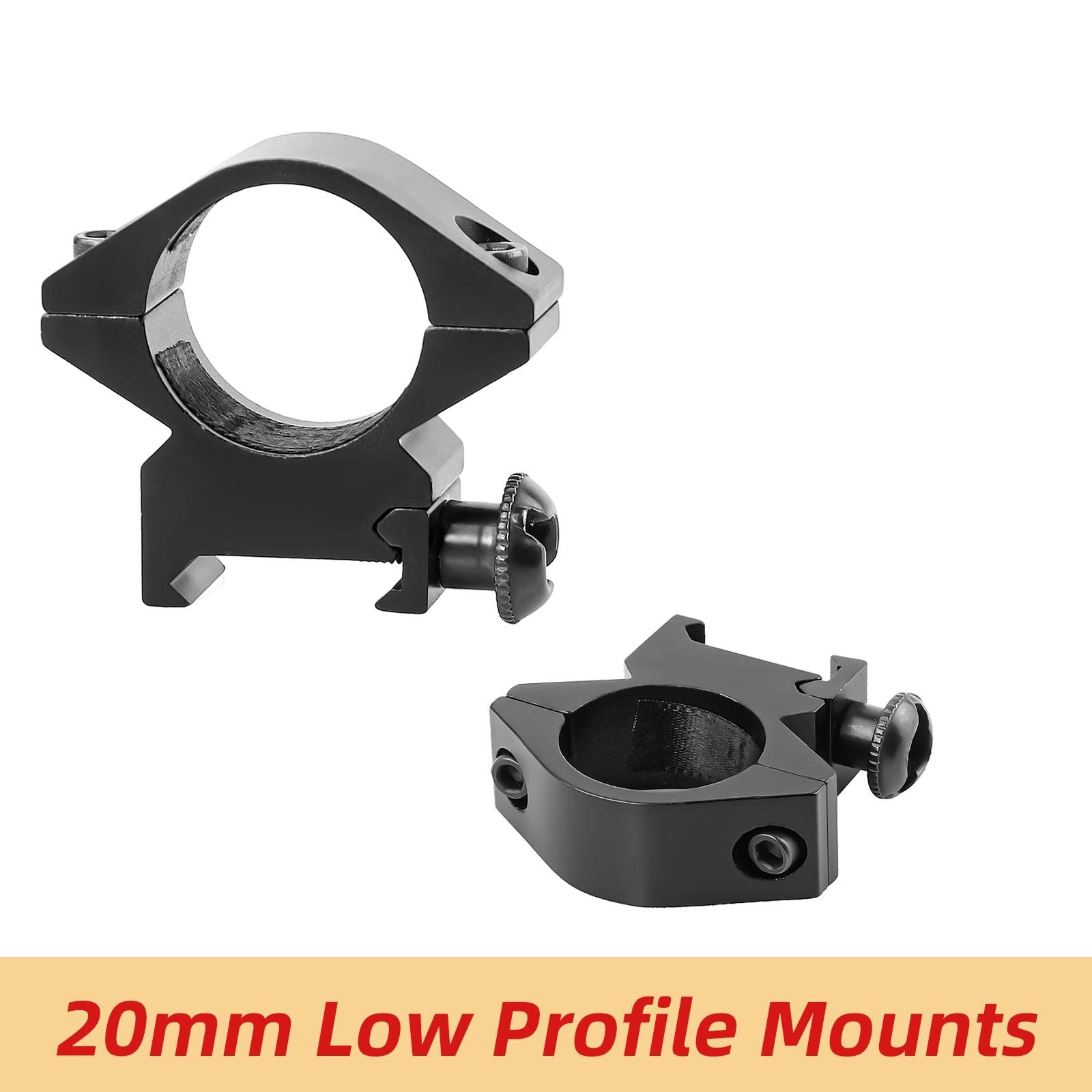 Beileshi 4x32 Red Blue Illuminated Archery Scope with 20mm Mount