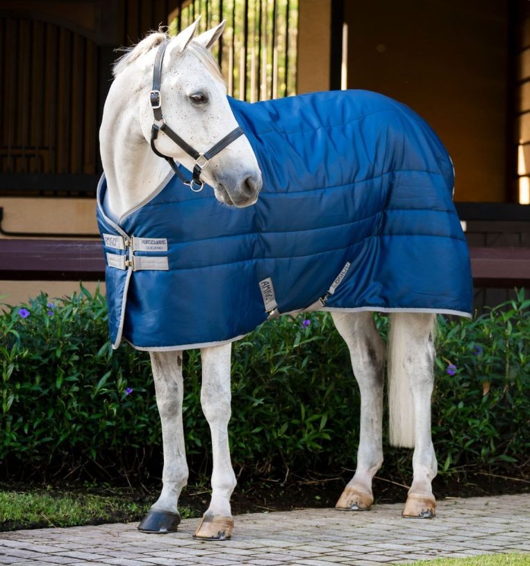 Amigo Ripstop Insulator Stable Blanket 100g - Navy/Titanium Grey