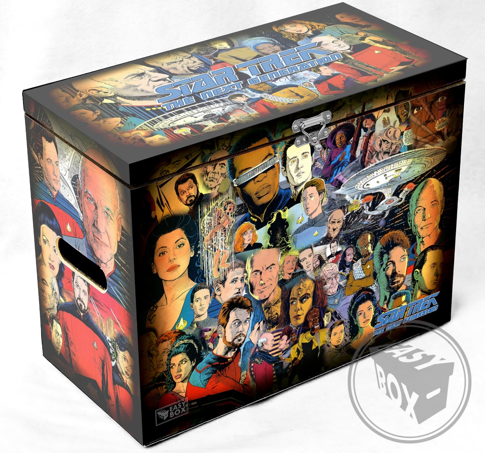 Star Trek: The Next Generation - Large Comic Book Hard Storage Box Chest MDF