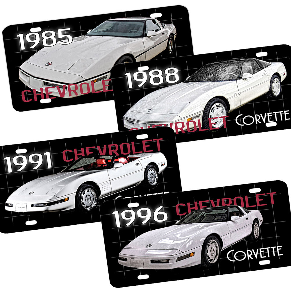 Corvette Fourth Generation C4 1984-1996 Years Aluminum License Plate