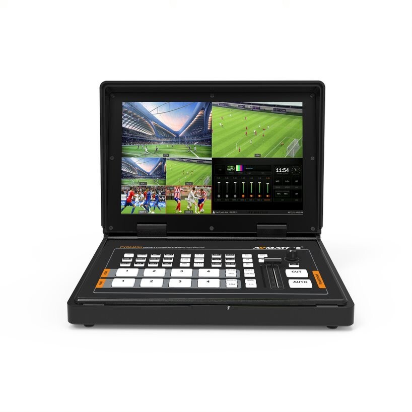 AVMATRIX PVS0403U 4-CH Sdi & HDMI Vidéo Commutateur Avec 10.1 " Pouce FHD