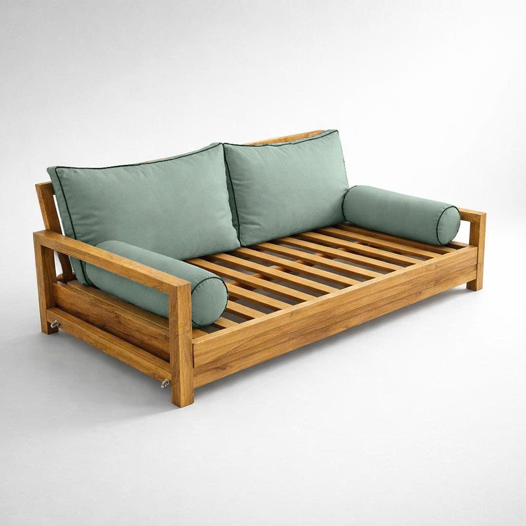 |COVER ONLY| STYLE 2 Crib Bolster Pillow Daybed Porch Swing Contrast Trim AD002