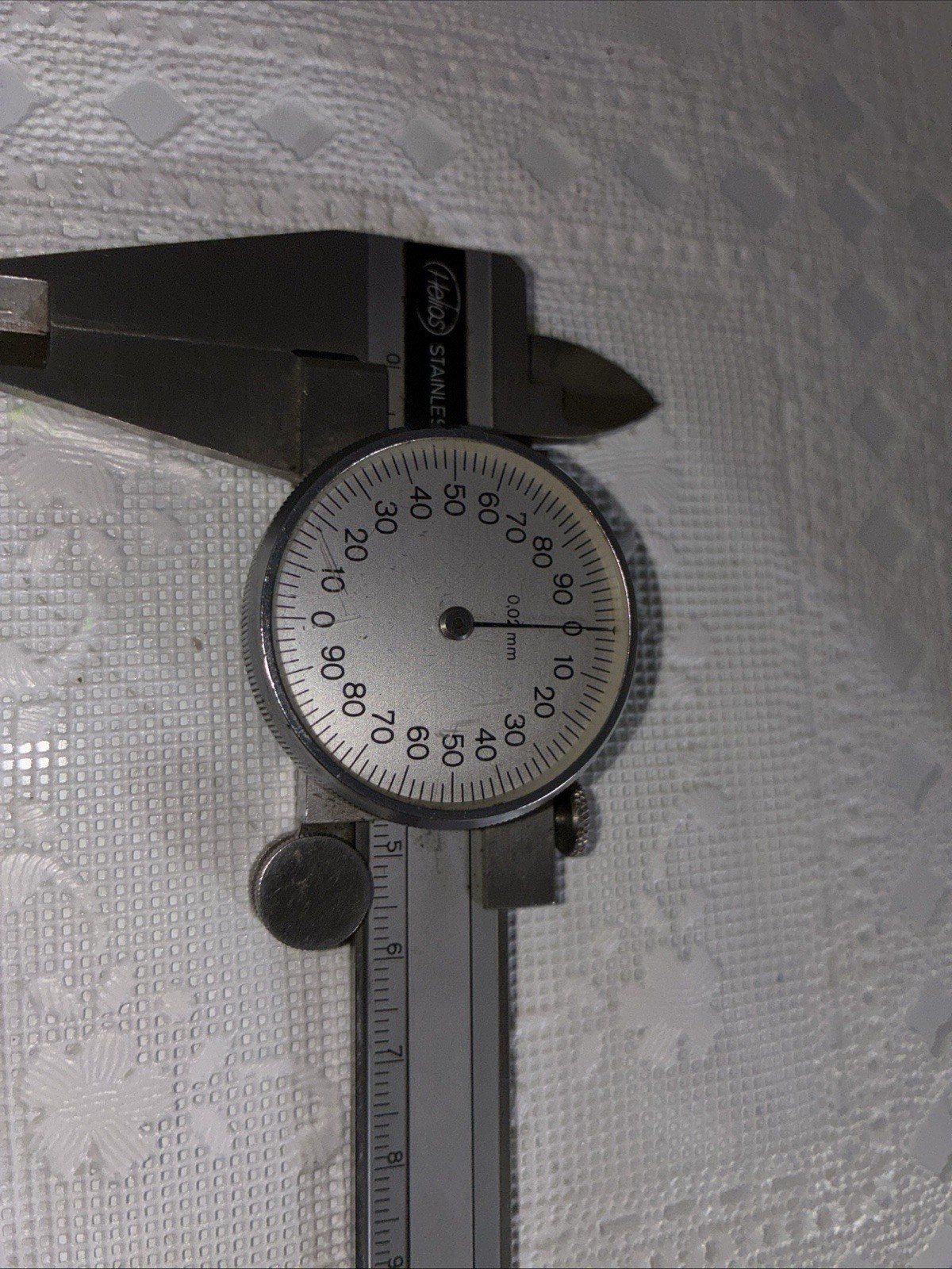 Helios Dial Caliper Silver Face, 5" - VINTAGE