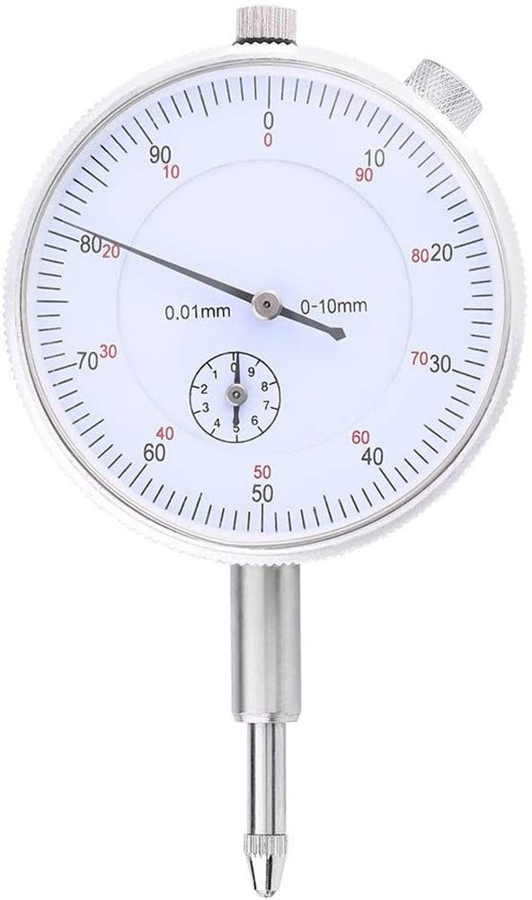 Szliyands Metric Dial Indicator, 0-10mm x 0.01mm Precision Test Gauge Dial...