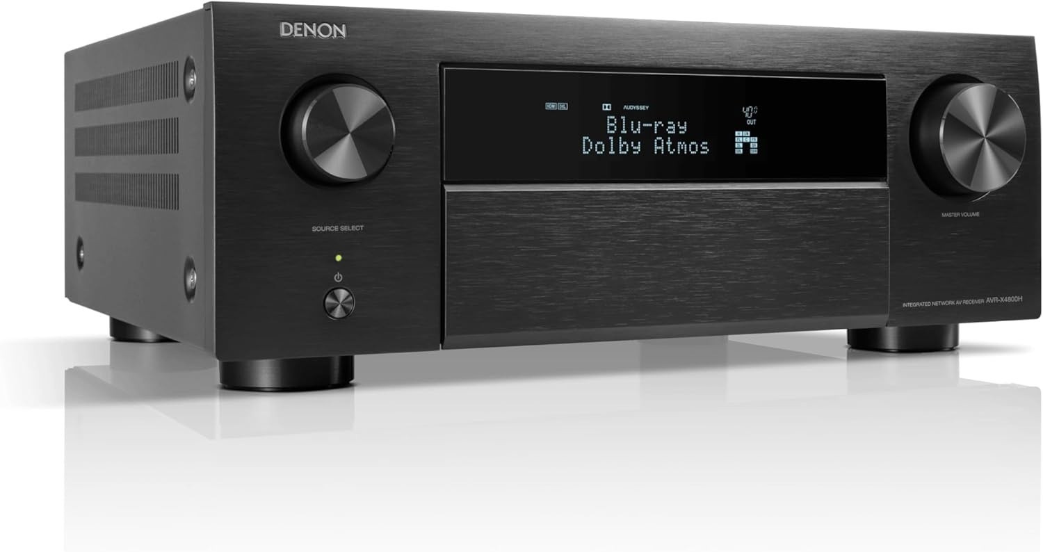 Denon AVR-X4800H 9.4 Channel 8K AV Receiver - Brand New