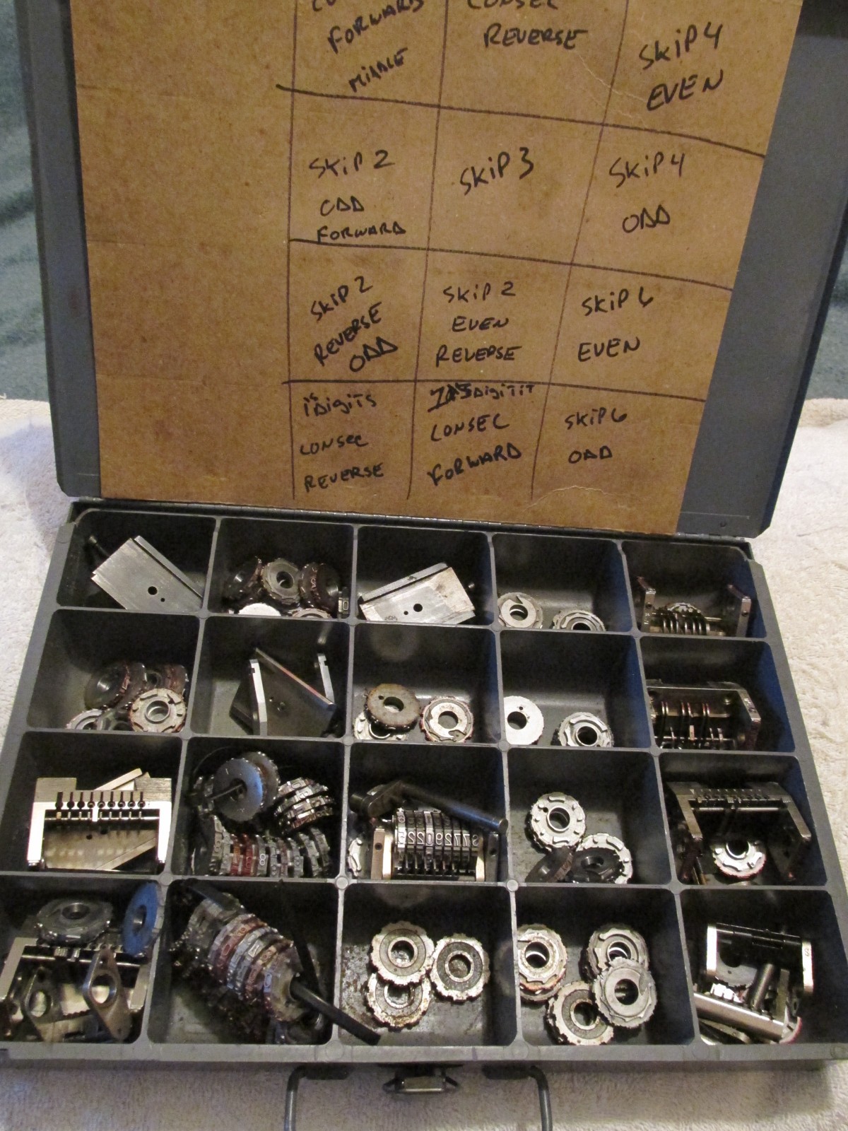 HUGE PARTS LOT Leibinger  50-1 Numbering wheel Convex 50-1 Backward Forward Etc