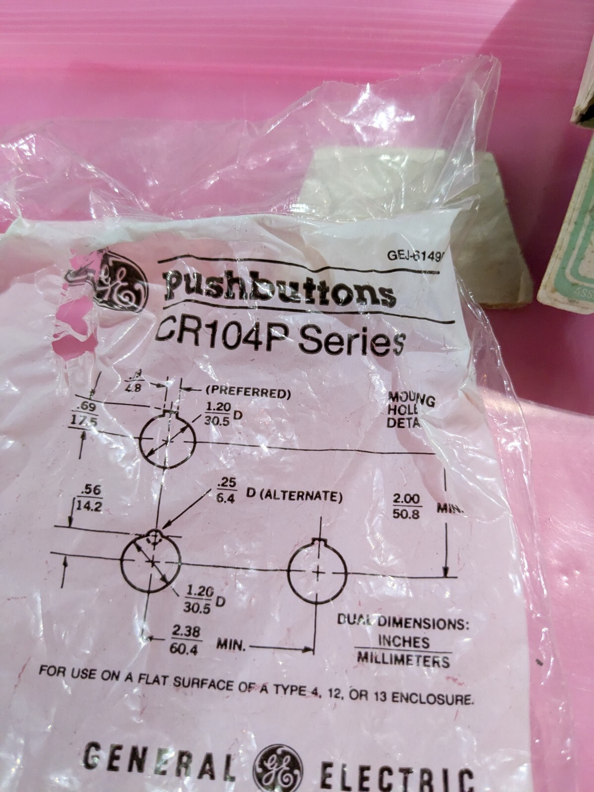 NEW GE CR104PSG Selector Switch !Charity!