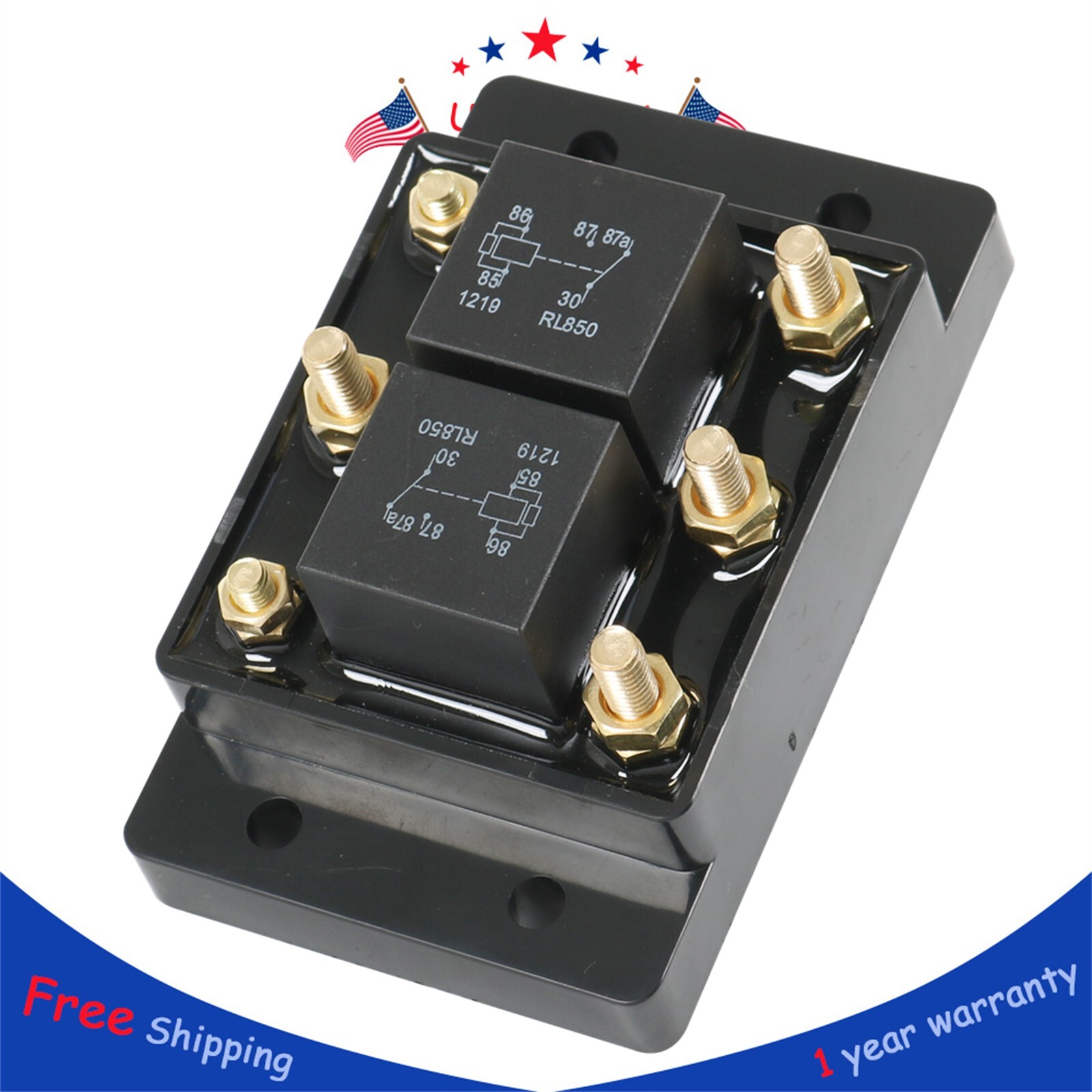 Relay for Tarp & Winch Motor Snow Plow Lift Forward Reverse Module Six Terminal