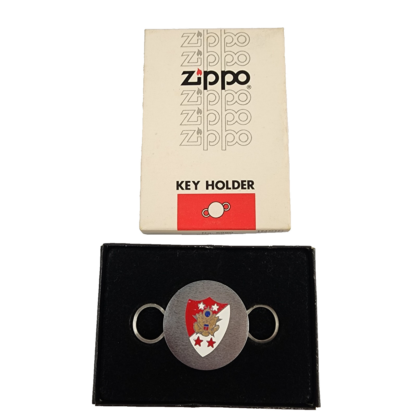 RARE Zippo, Key Holder, Sergeant Major of the Army Insignia, William A. Connelly