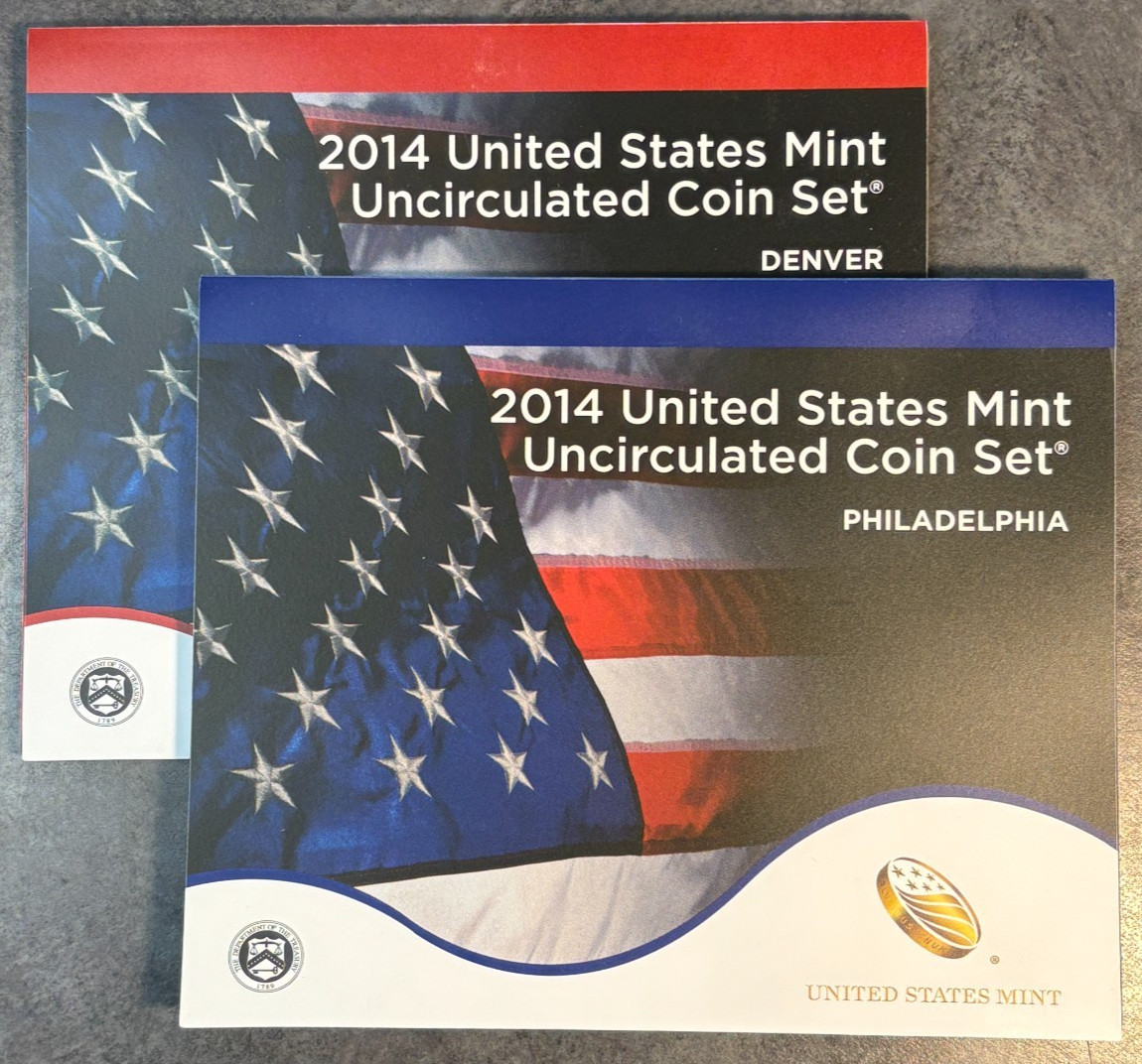 2014 P & D US Mint Complete Uncirculated Set 28 Coins w/ COA