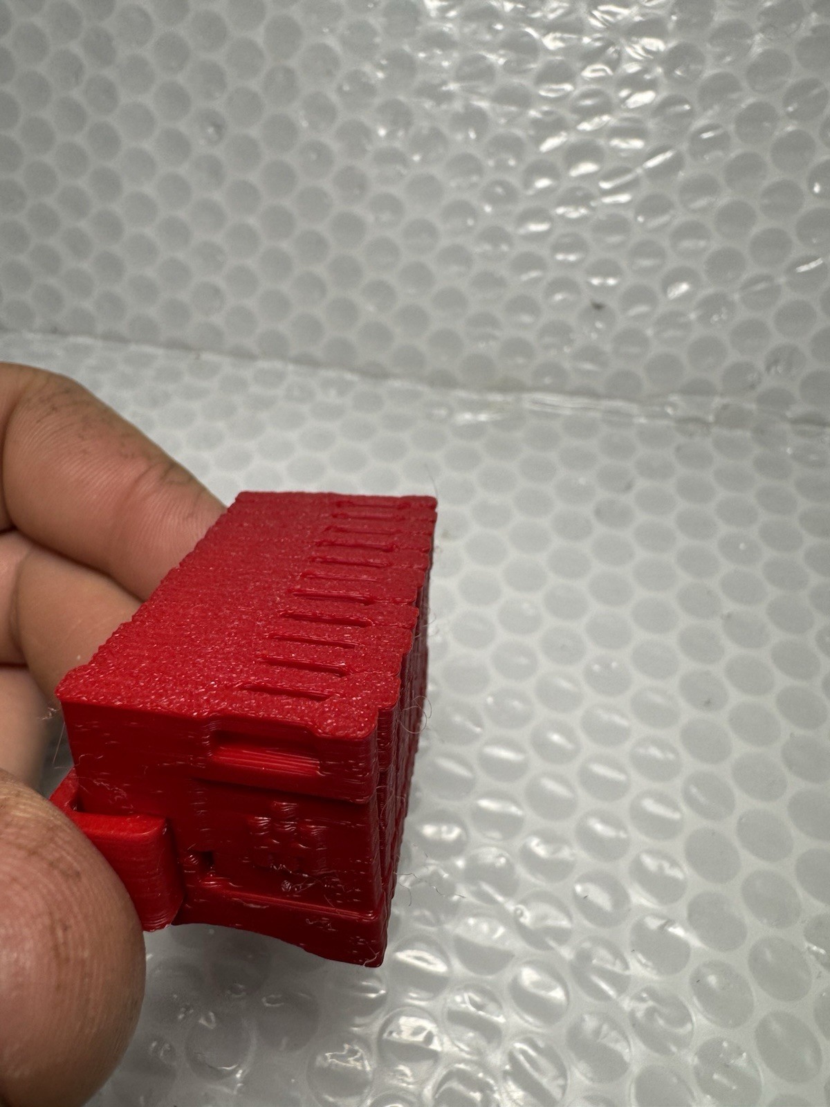 Custom Red Farmall international 3D printed front weights Bracket