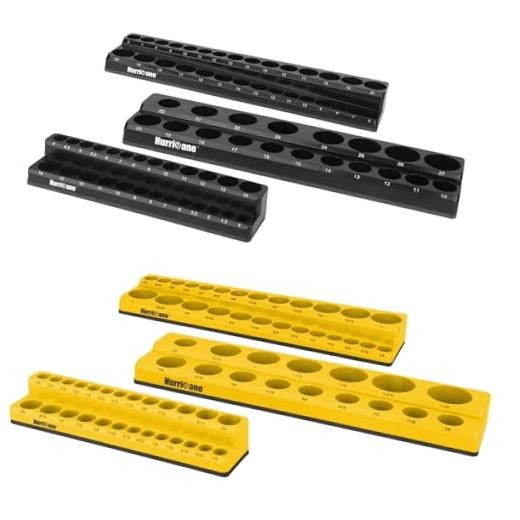 Magnetic Socket Organizer Set Socket Holder Set Includes 1/4", 3/8", 6 Piece