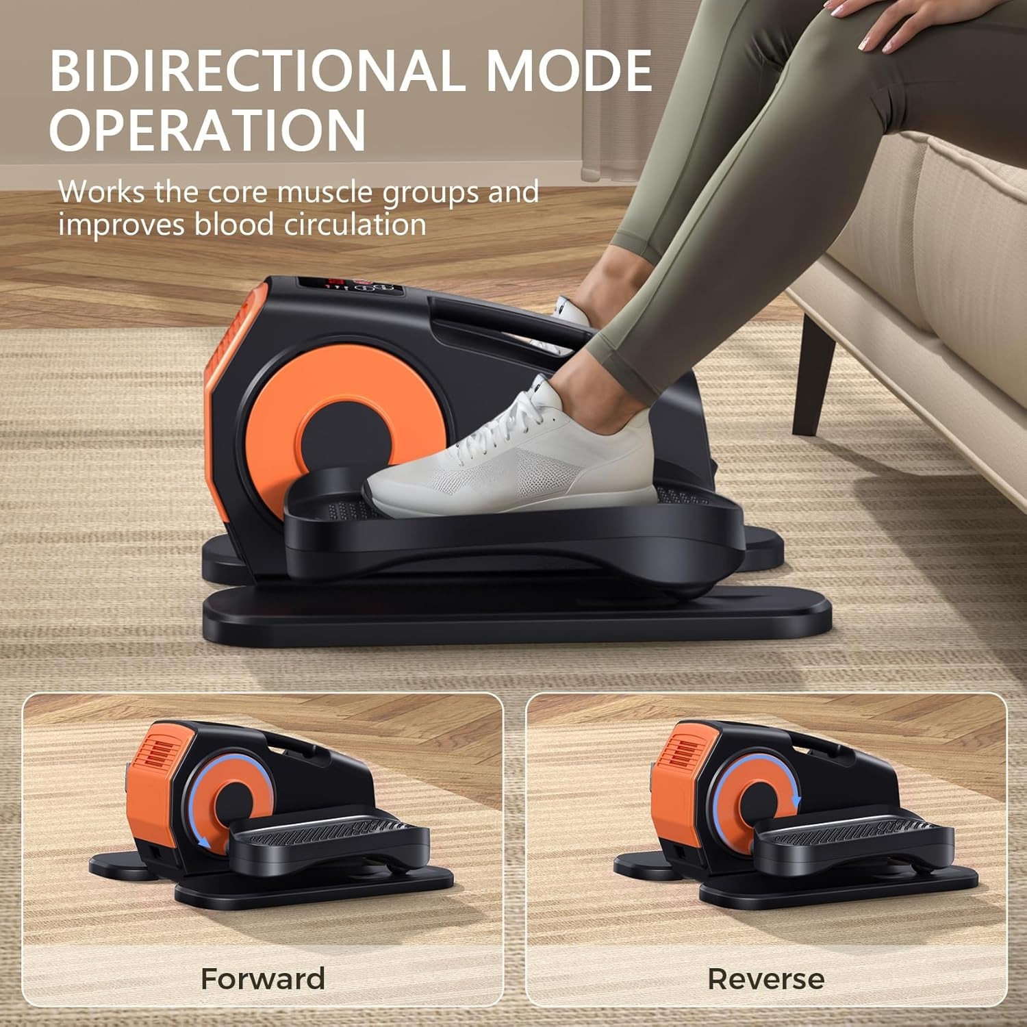 Low-Impact Electric Pedal Exerciser - 12 Resistance Levels for Easy Exercise