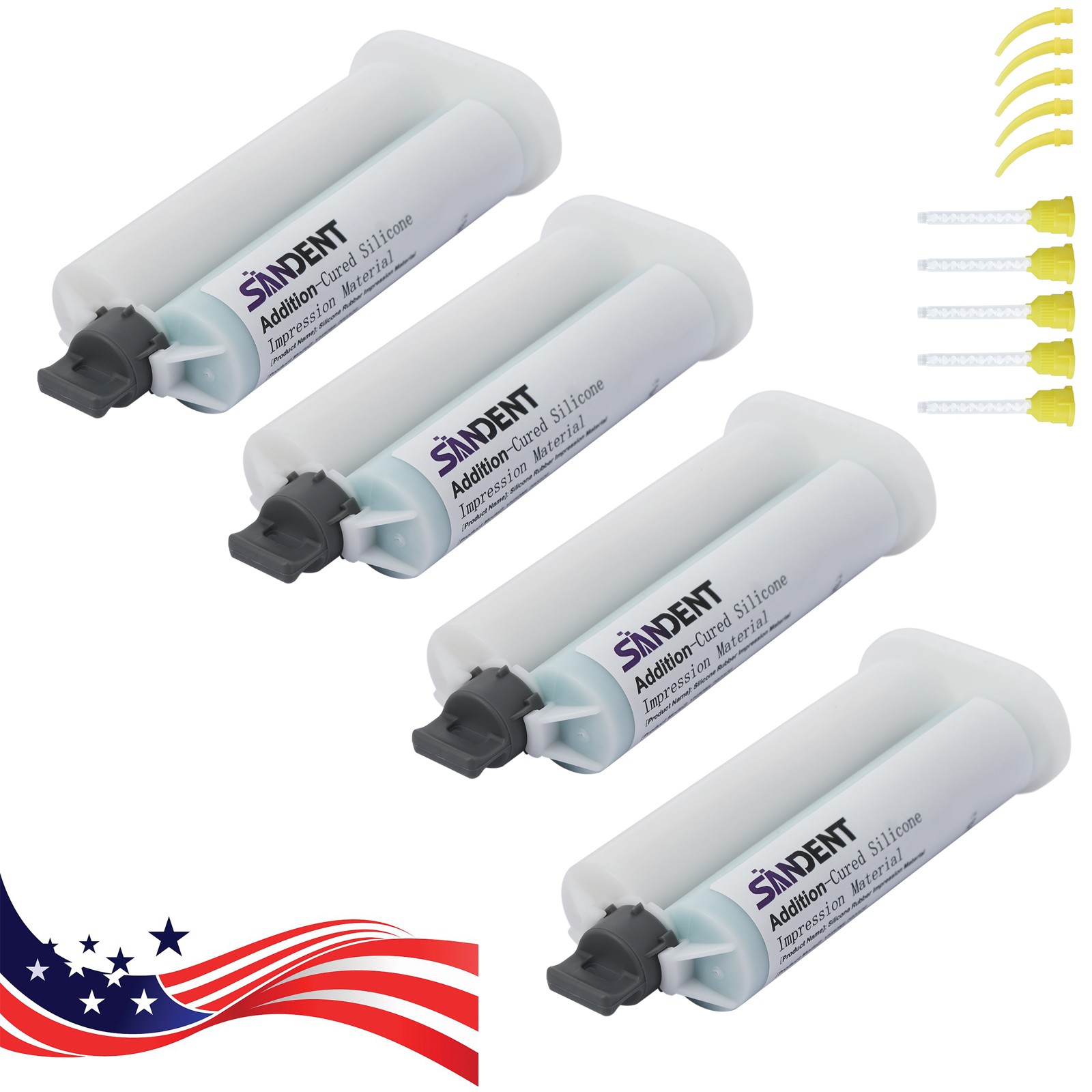 Heavy Body VPS Impression Material – Regular Set | 4 x 50ml Cartridges & 20 Tips