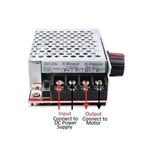 7-70V PWM 12KHZ DC Motor Governor 30A DC Brush Motor Speed Controller Switch