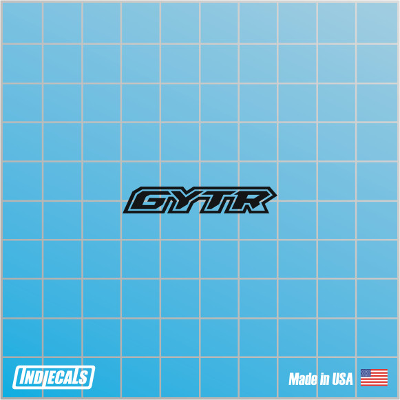 GYTR Black Vinyl Decal/Sticker 4 in x .7 in Motocross Die Cut More Colors!