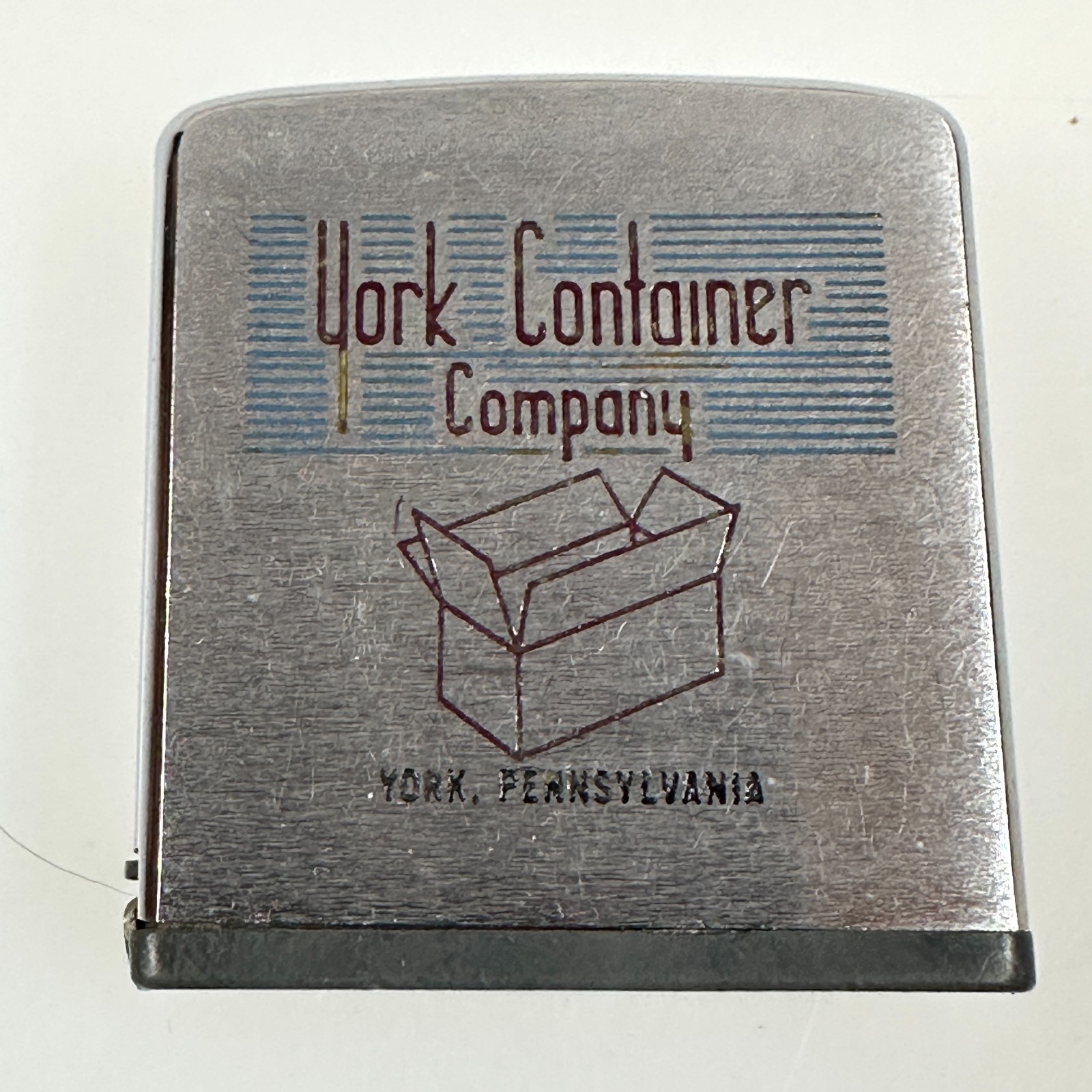 Zippo Advertising Ruler York Container Co. York PA