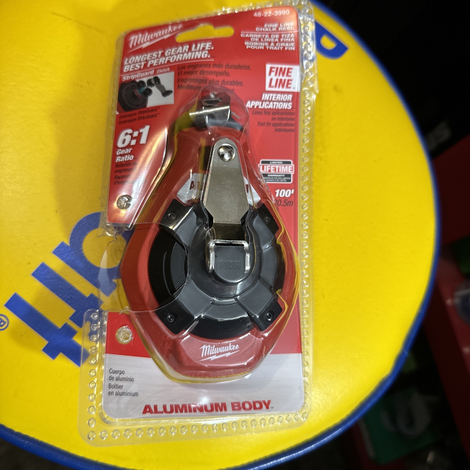 Milwaukee Tool 100 Ft. Precision Line Chalk Reel - Bare Tool 48-22-3990