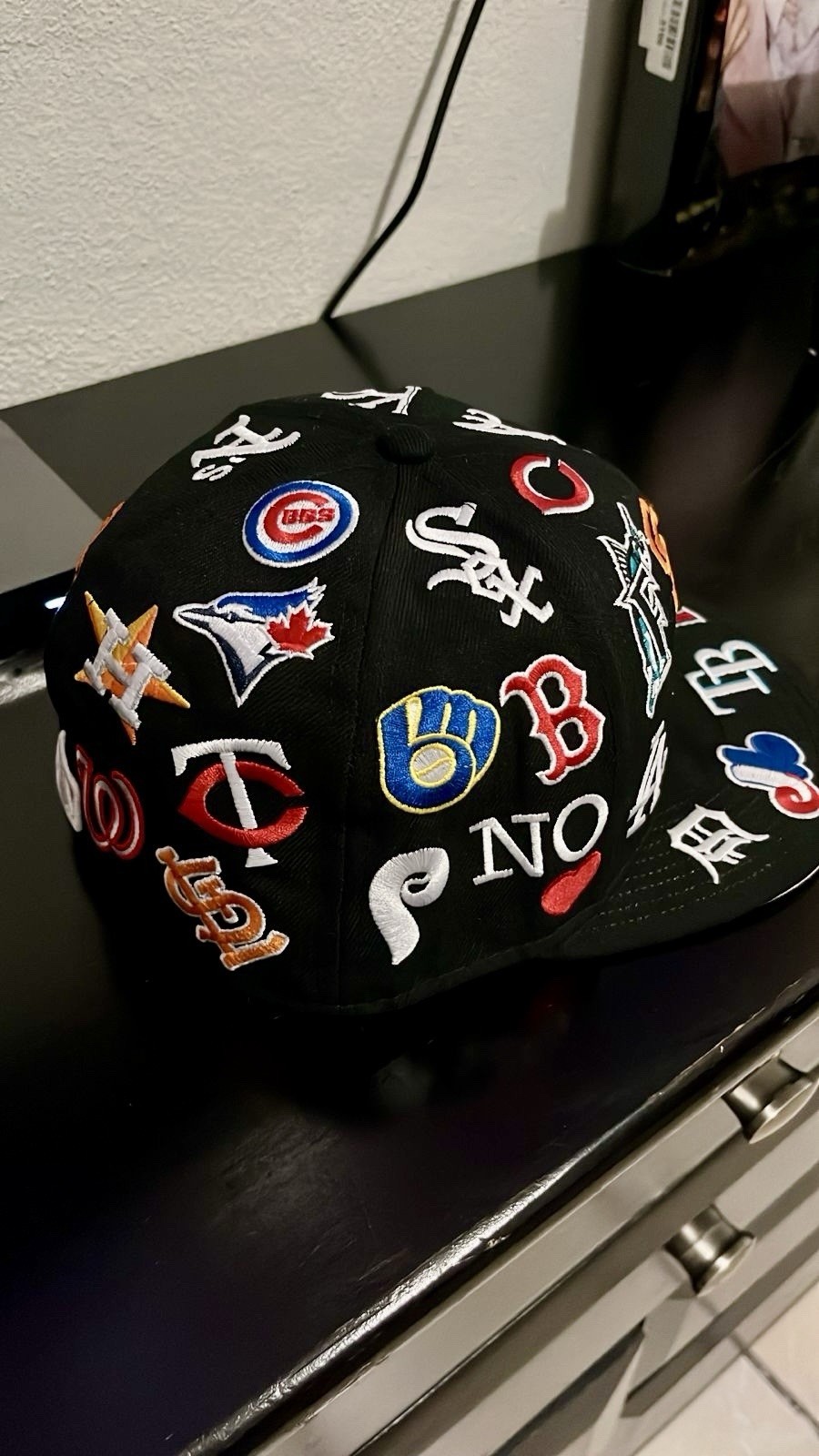 Supreme x Mlbera Box Logo Limited Edition Rare Model VHTF Collaboration Hat