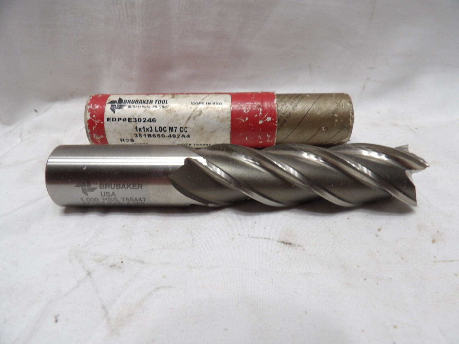 Brubaker Endmill 1" x 1" x 3"- Made in the USA