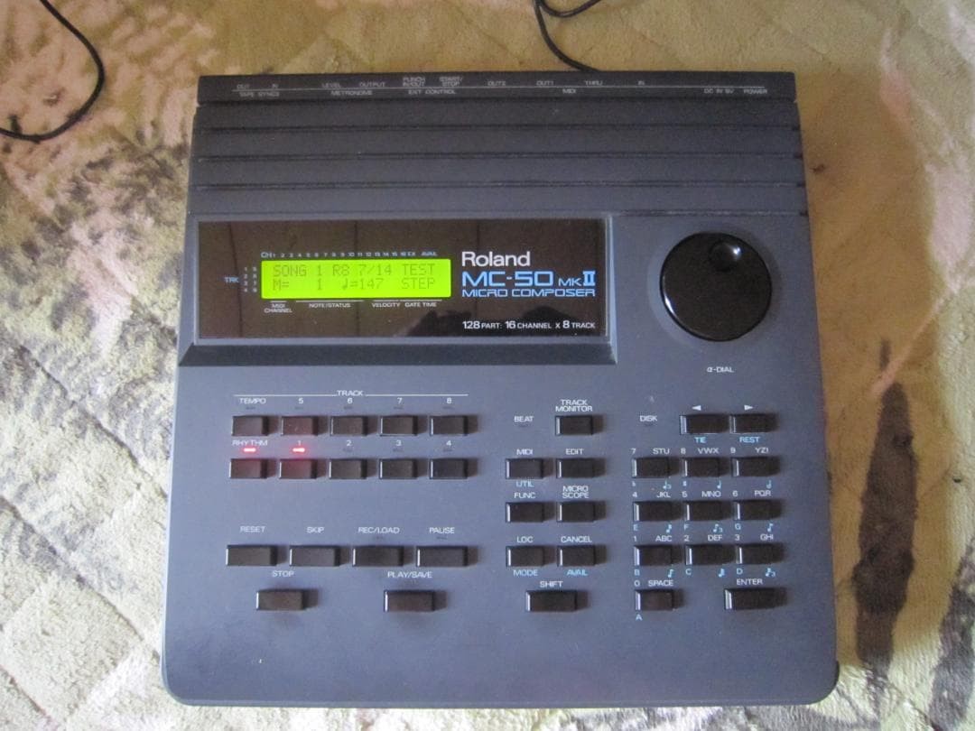Roland MC-50 MK2 MIDI Sequencer Floppy Disk Partial Tested Junk Made in Japan