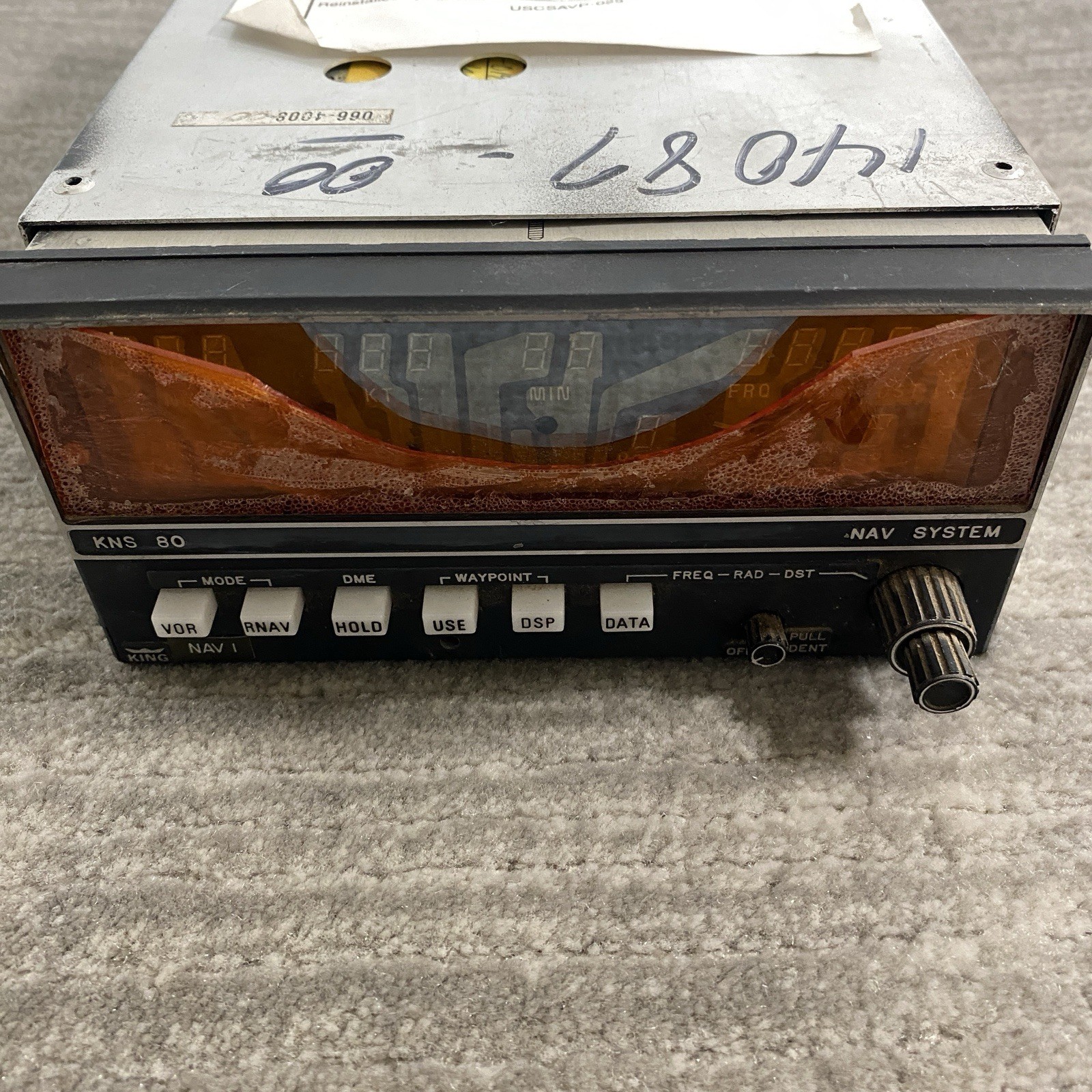 Bendix King KNS 80 Navigation System 066-4008-00 With Screen Damage And Tray