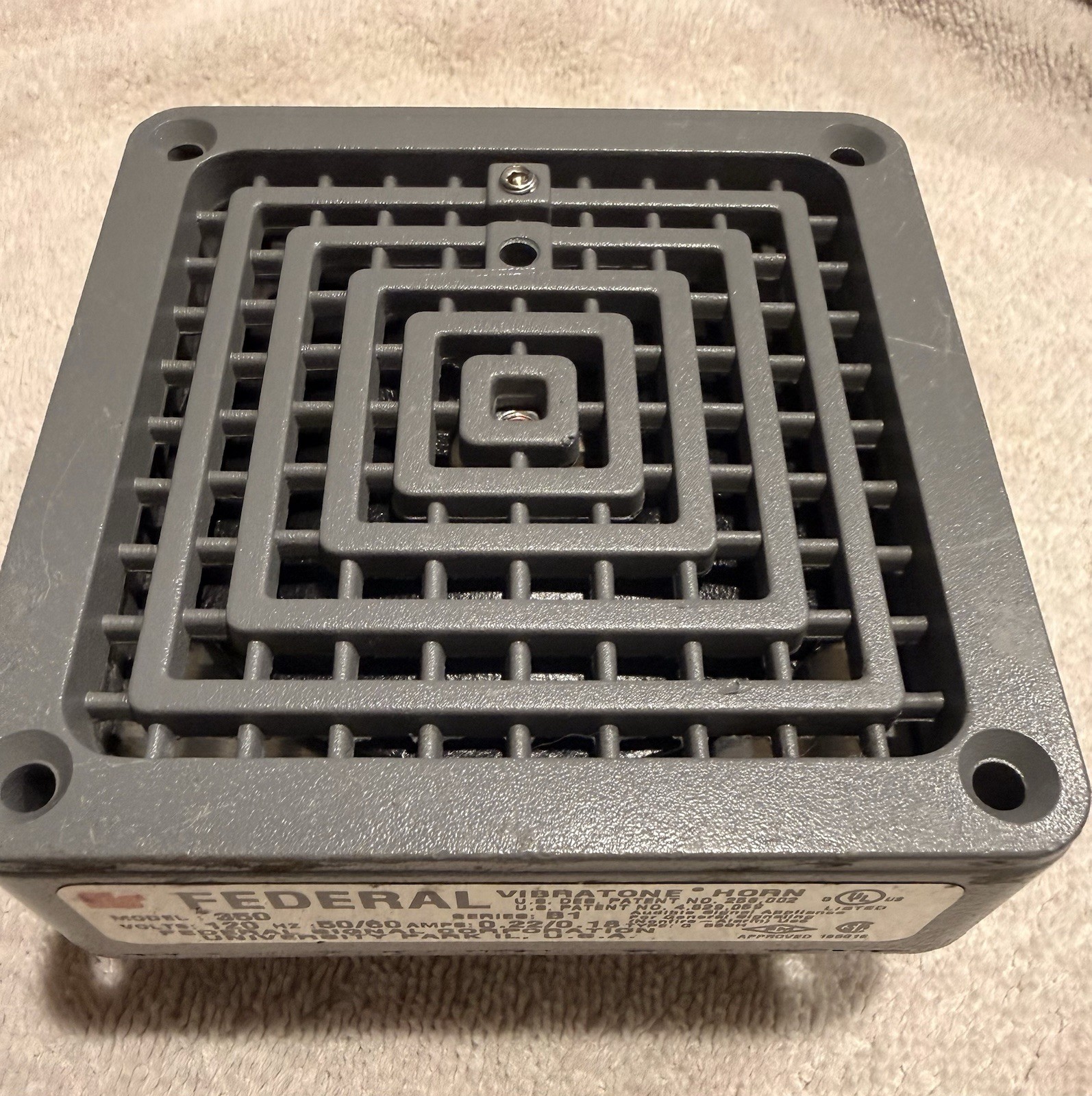 Federal Signal Vibratone Horn 350 B1