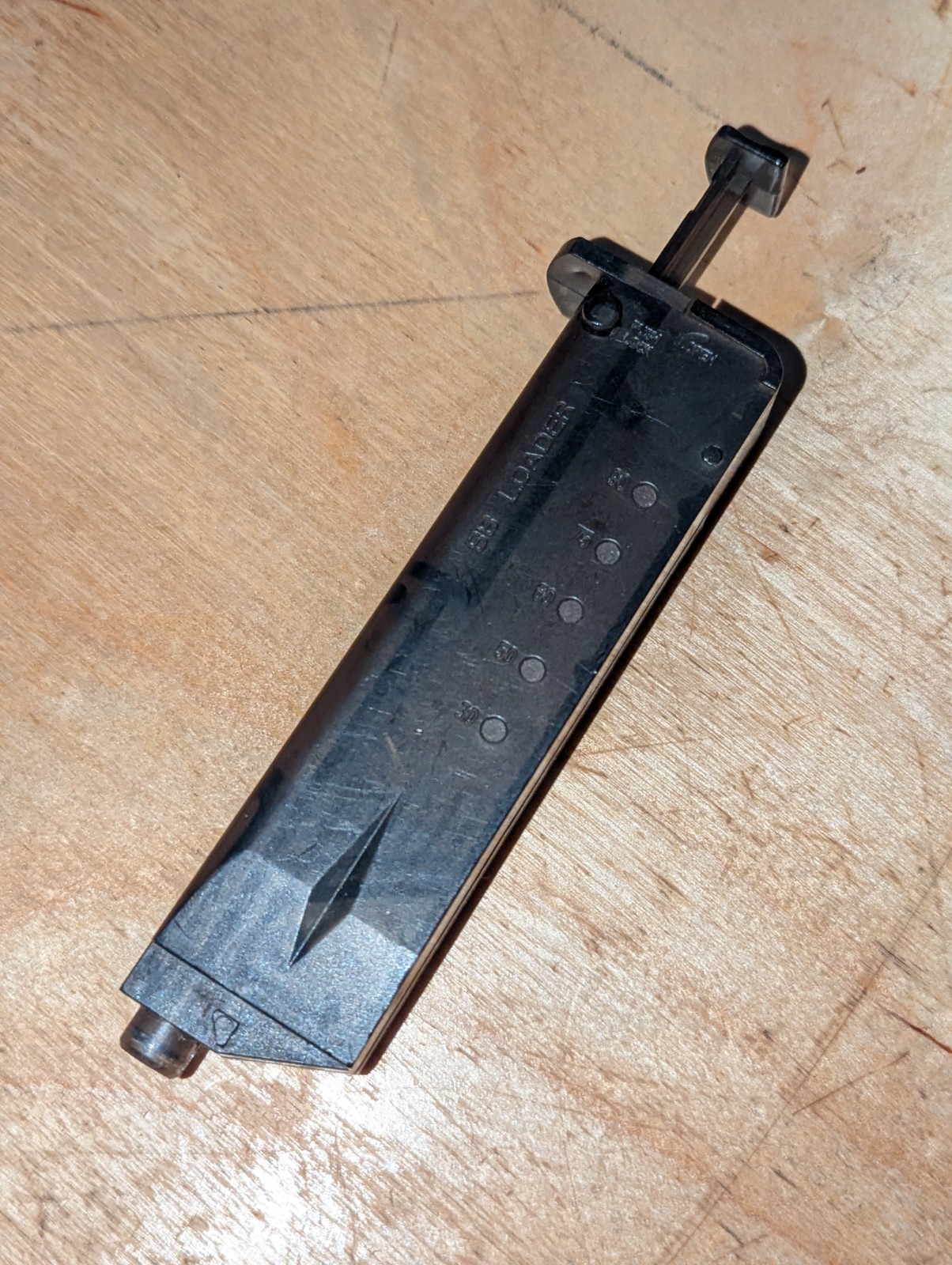 Airsoft Speed Loader Dark Black Clear Transparent 120rd 6mm
