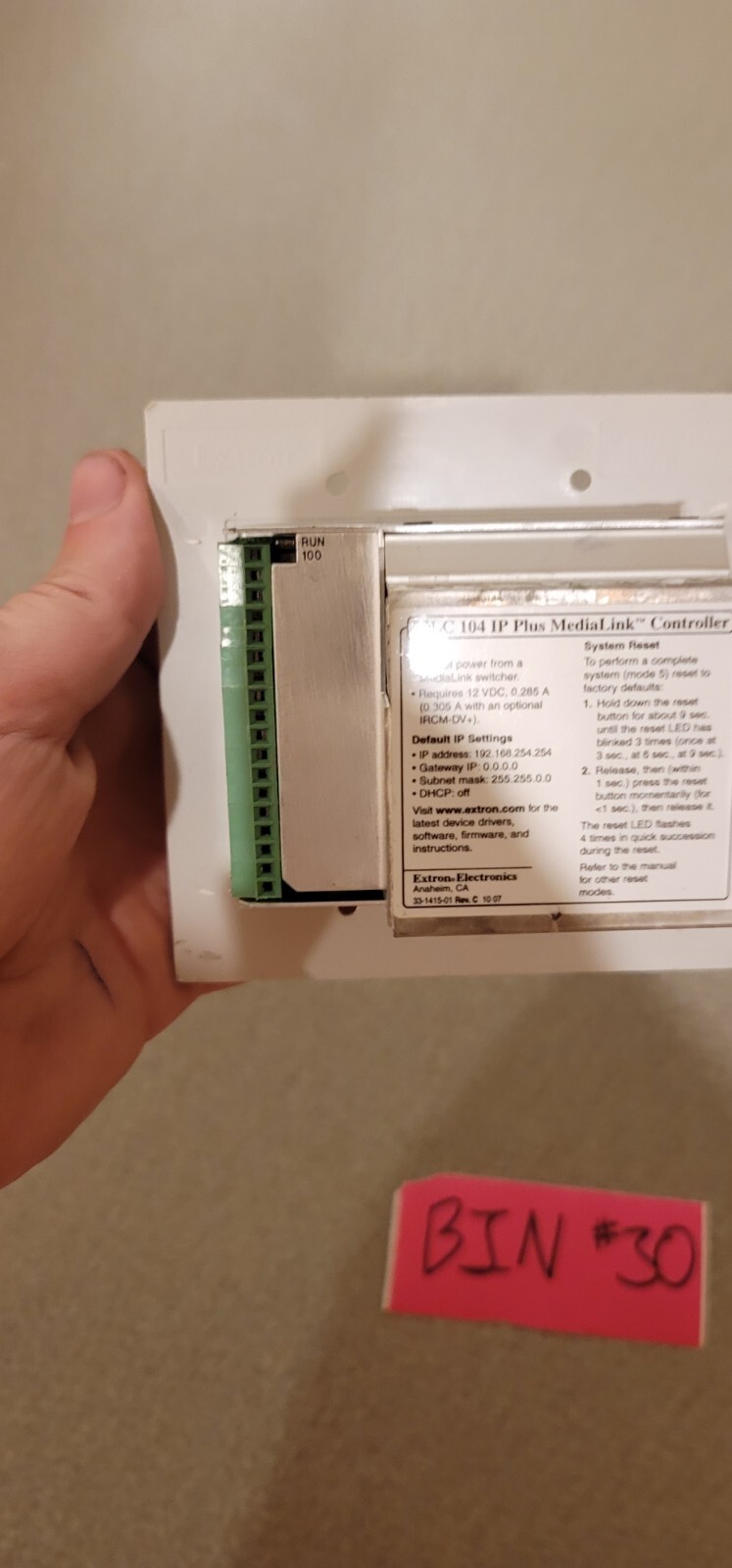 Extron Electronics MLC 104 IP Plus MediaLink Button Controller