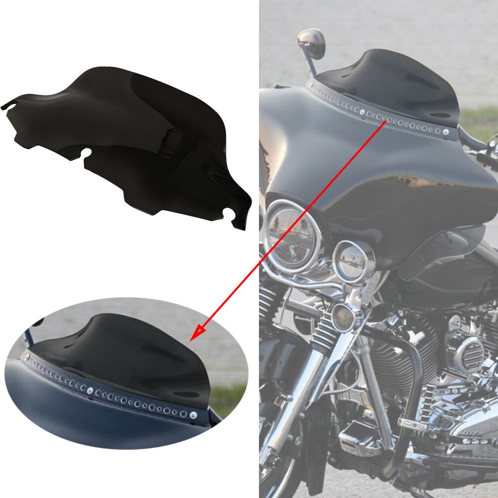 8" Black Windscreen for Harley Electra Street Ultra Glide 1996 - 2013 Windshield