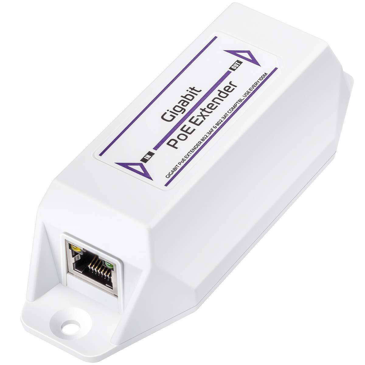 New Gigabit Poe Extender 10/100/1000mbps 1 Channel Poe Repeater Poe Amplifier Po