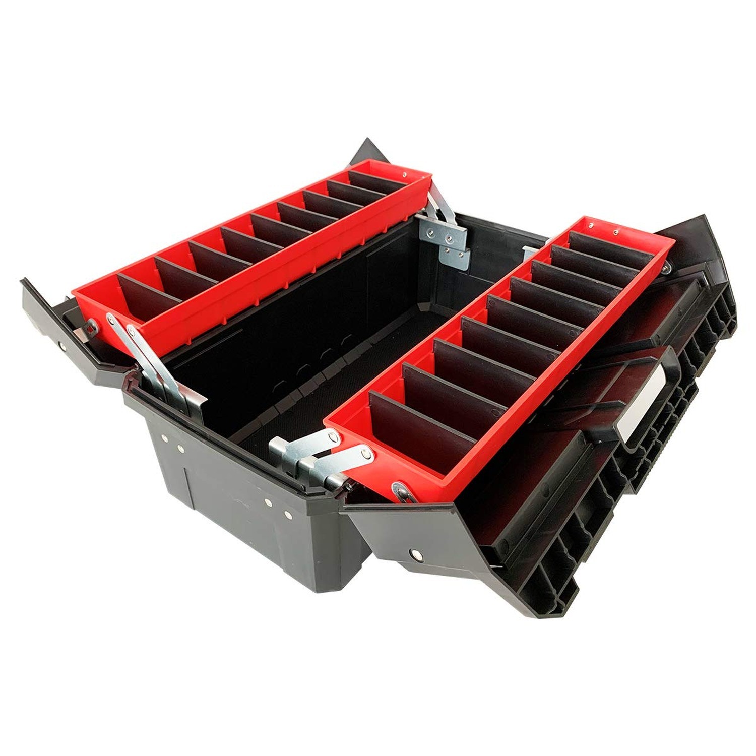 WEWLINE Tool Box Organizer 18.5" Tool Storage with Adjustable Compartment Por...