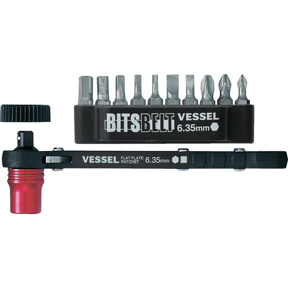 TD 73MC Plate Ratchet Screwdriver Set Screw Catch Hex Bits Tool Kit Low Profile
