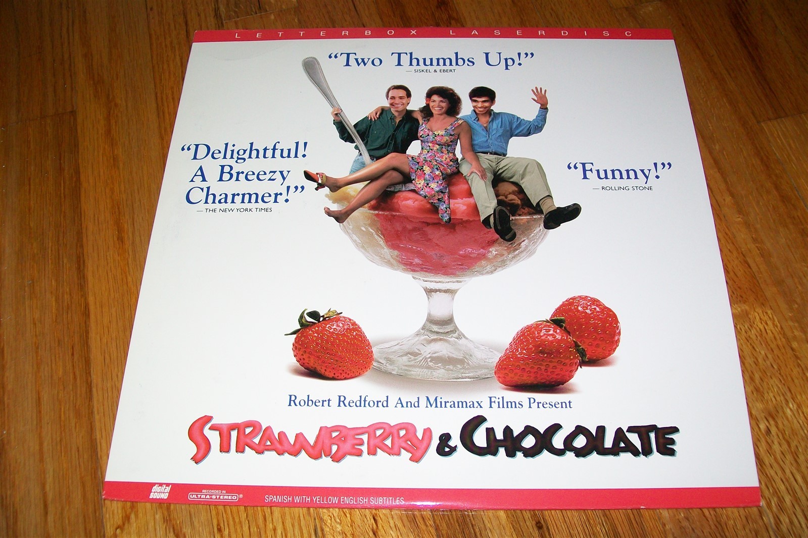 STRAWBERRY & CHOCOLATE Laserdisc LD WIDESCREEN FORMAT EXCELLENT VERY RARE AND