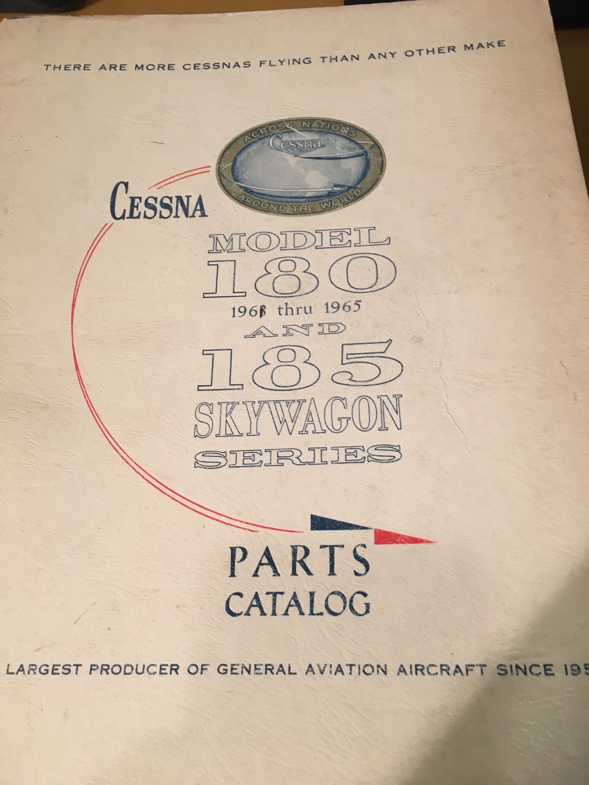 1961-1965  Cessna 180F, 180G and 185 Skywagon Parts manual