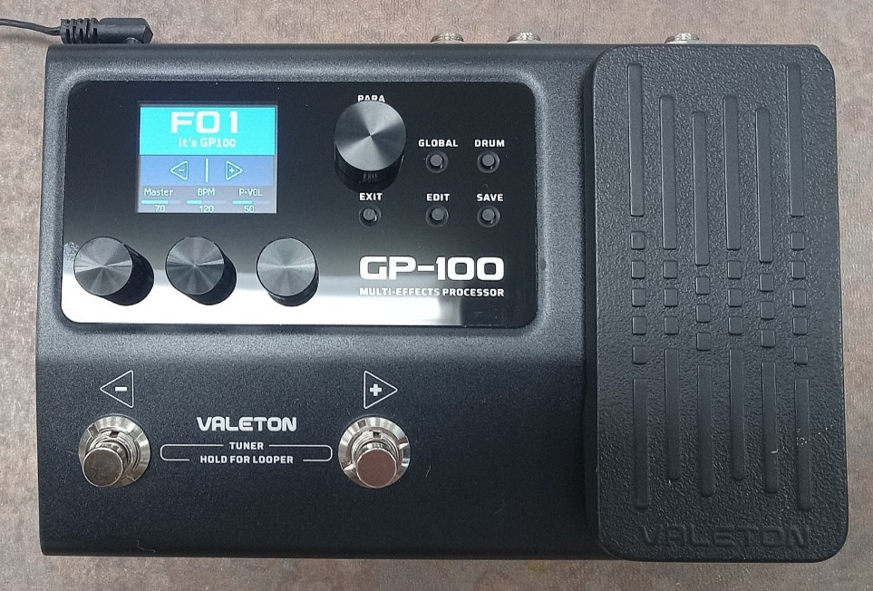 Valeton GP-100 Guitar Multi Effects Processor Pedal 140 Built in Effects Looper