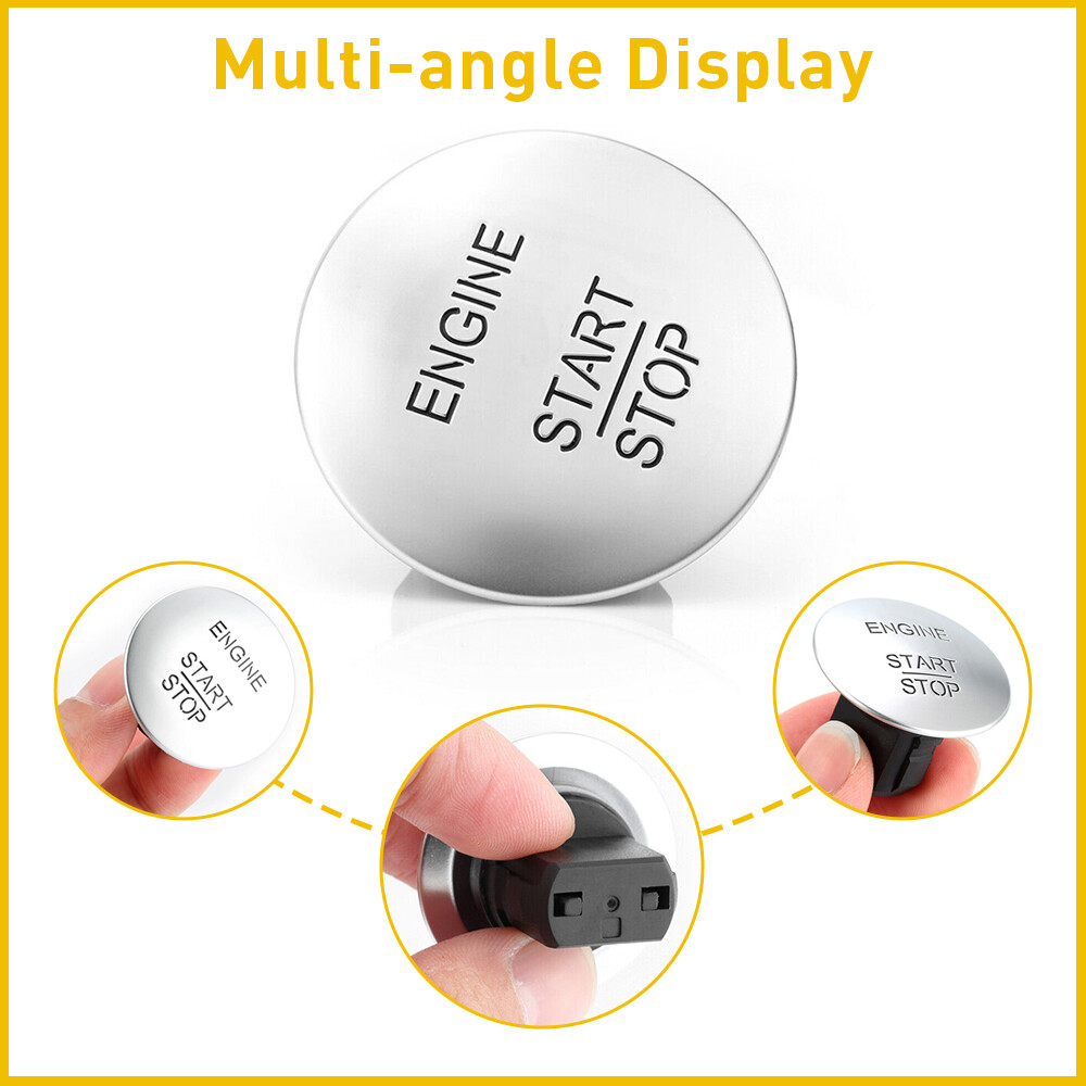 For Mercedes Benz Keyless Push Start Stop Button Go Engine Ignition Switch Parts
