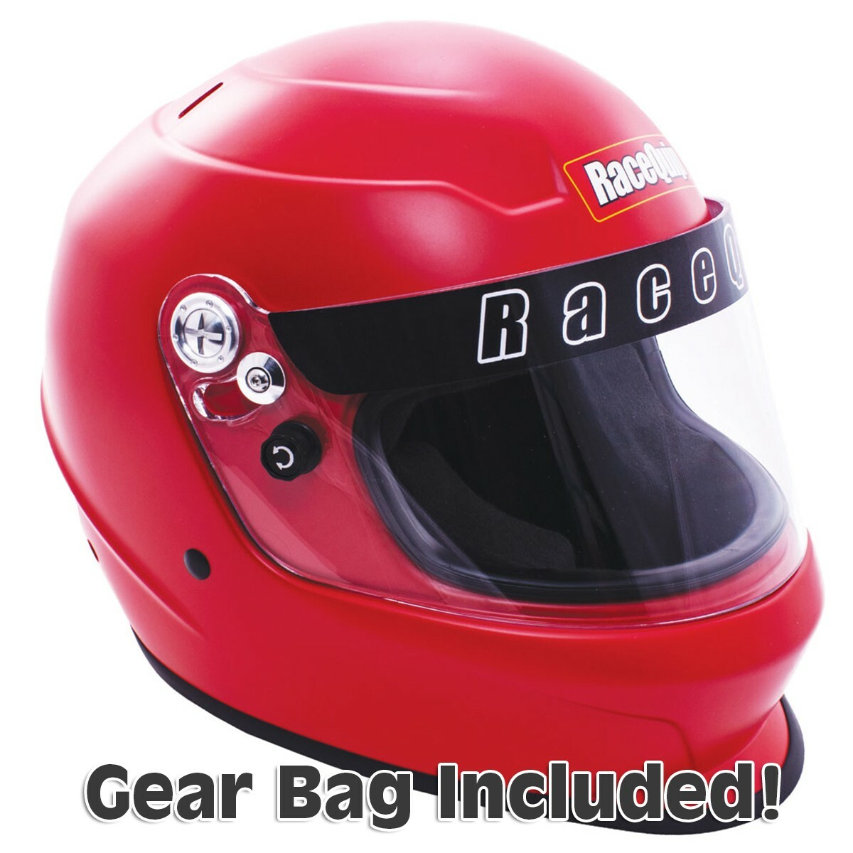 Racequip Pro20 Youth Racing Helmet |  Red  |  SFI Rated  | Free 3pc Gear Bag Set