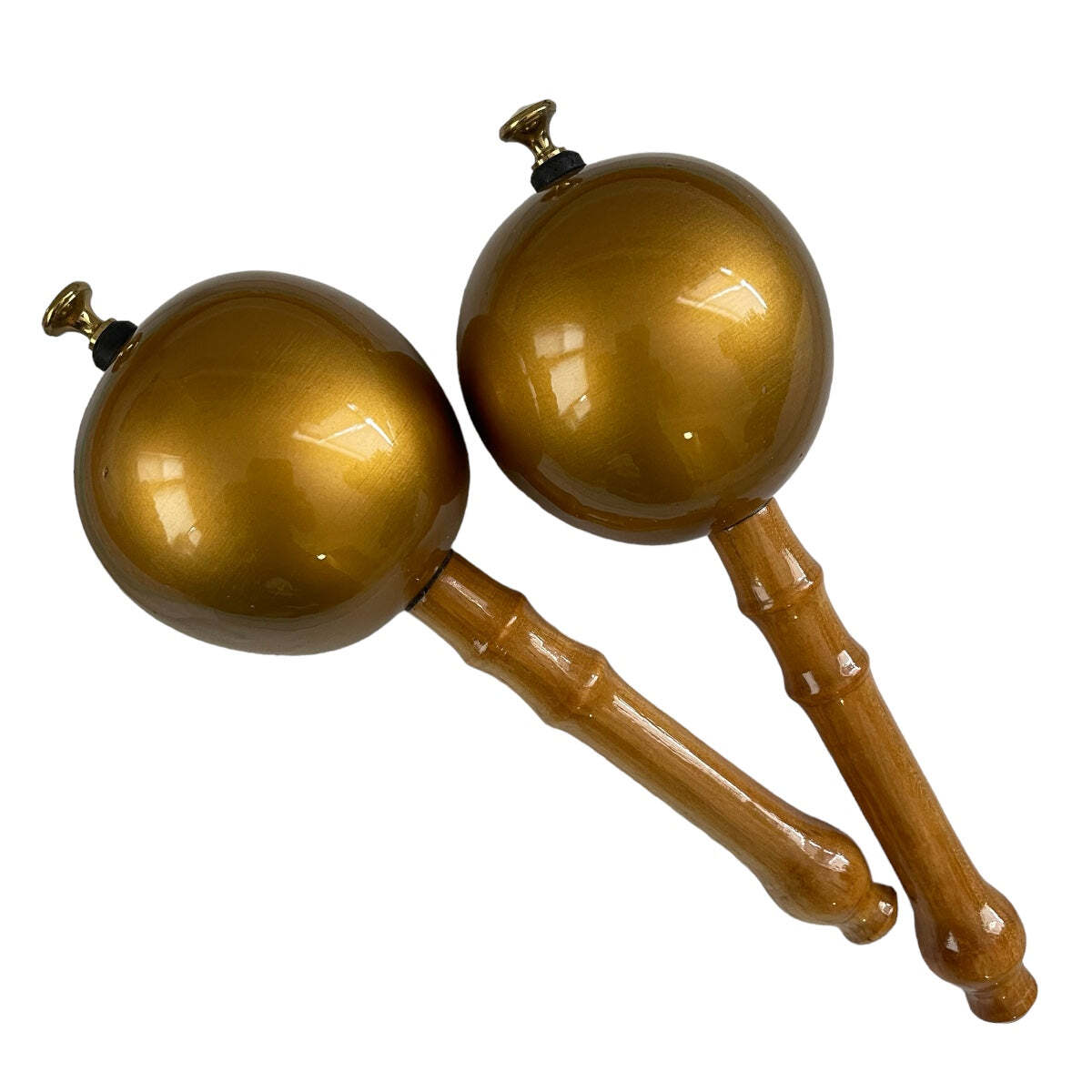 Joropo Maracas Palo Atravesado Large - Venezuelan Maracas - Eldorado Gold