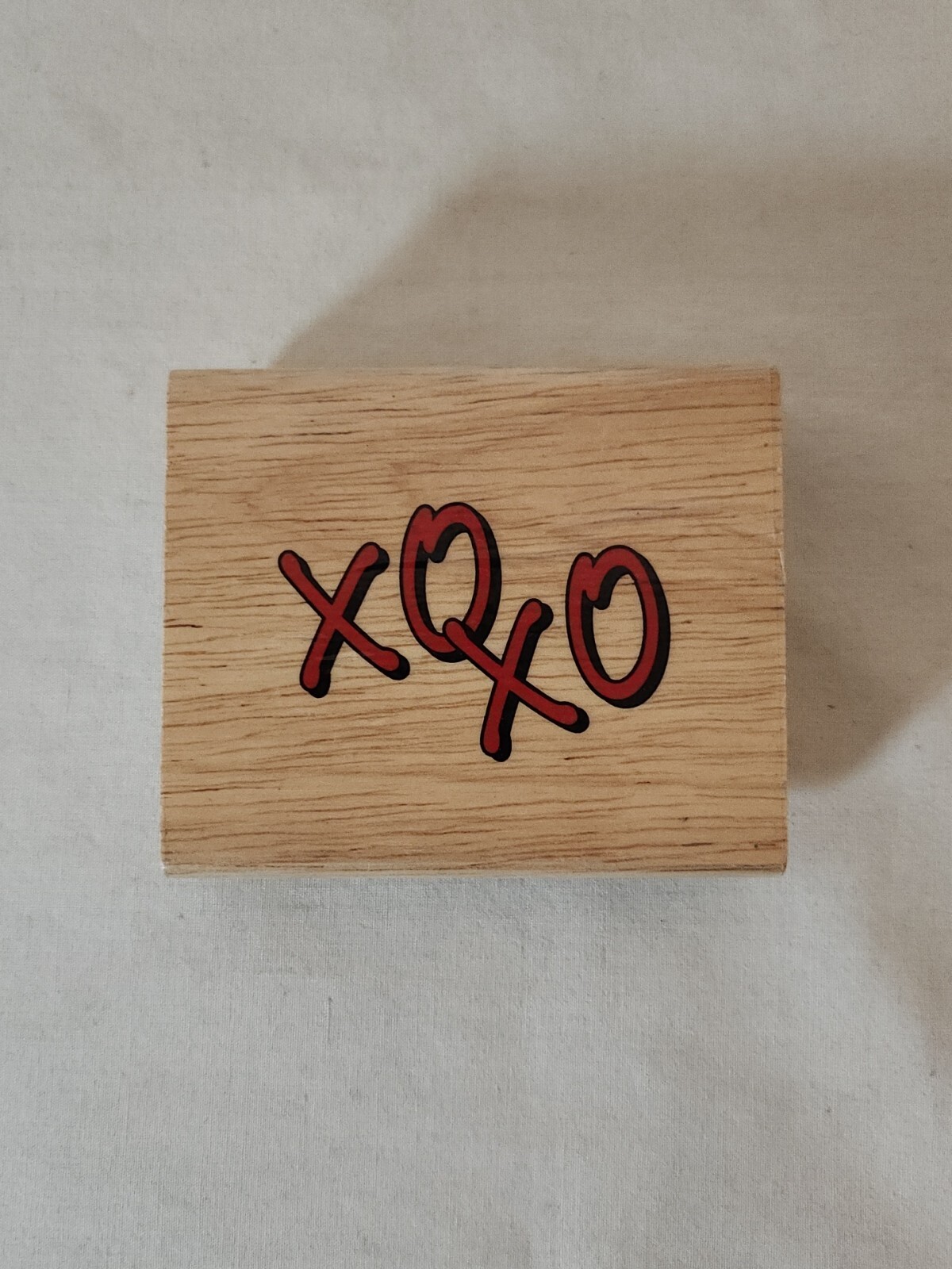 Greenbrier XOXO Hugs and Kisses Rubber Stamp 3" x 2.75" NEW 925729 84