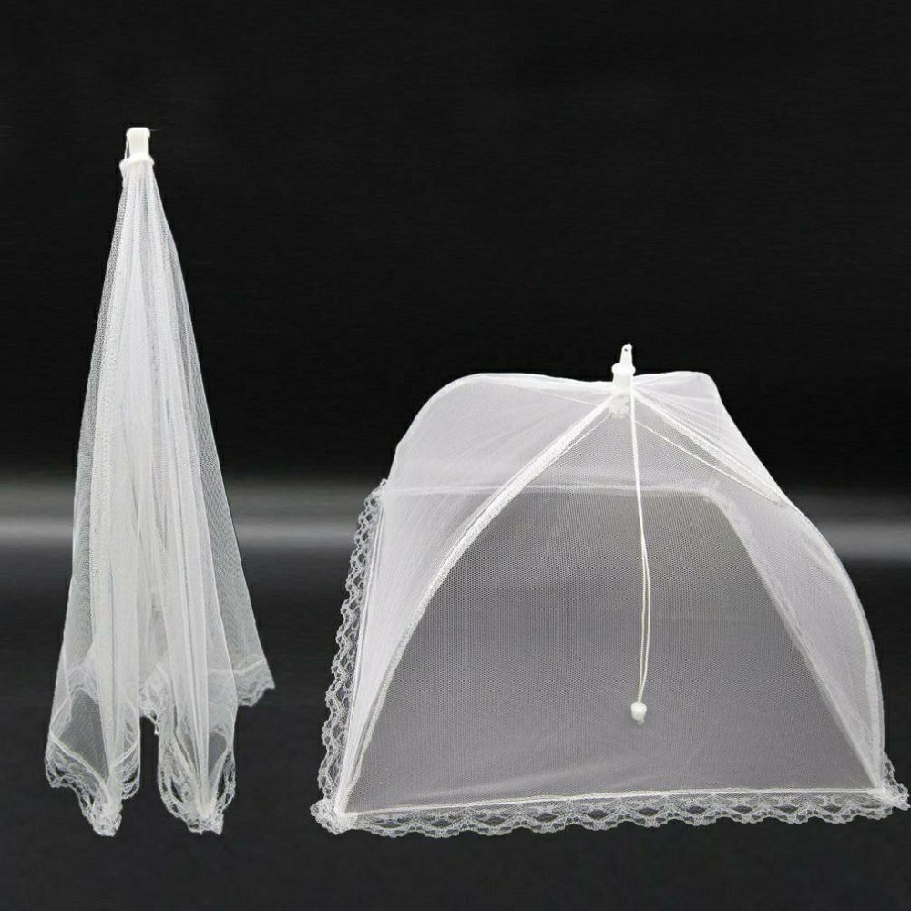 Breathable Dining Table Mesh Cover Foldable Vegetable Cover Umbrella