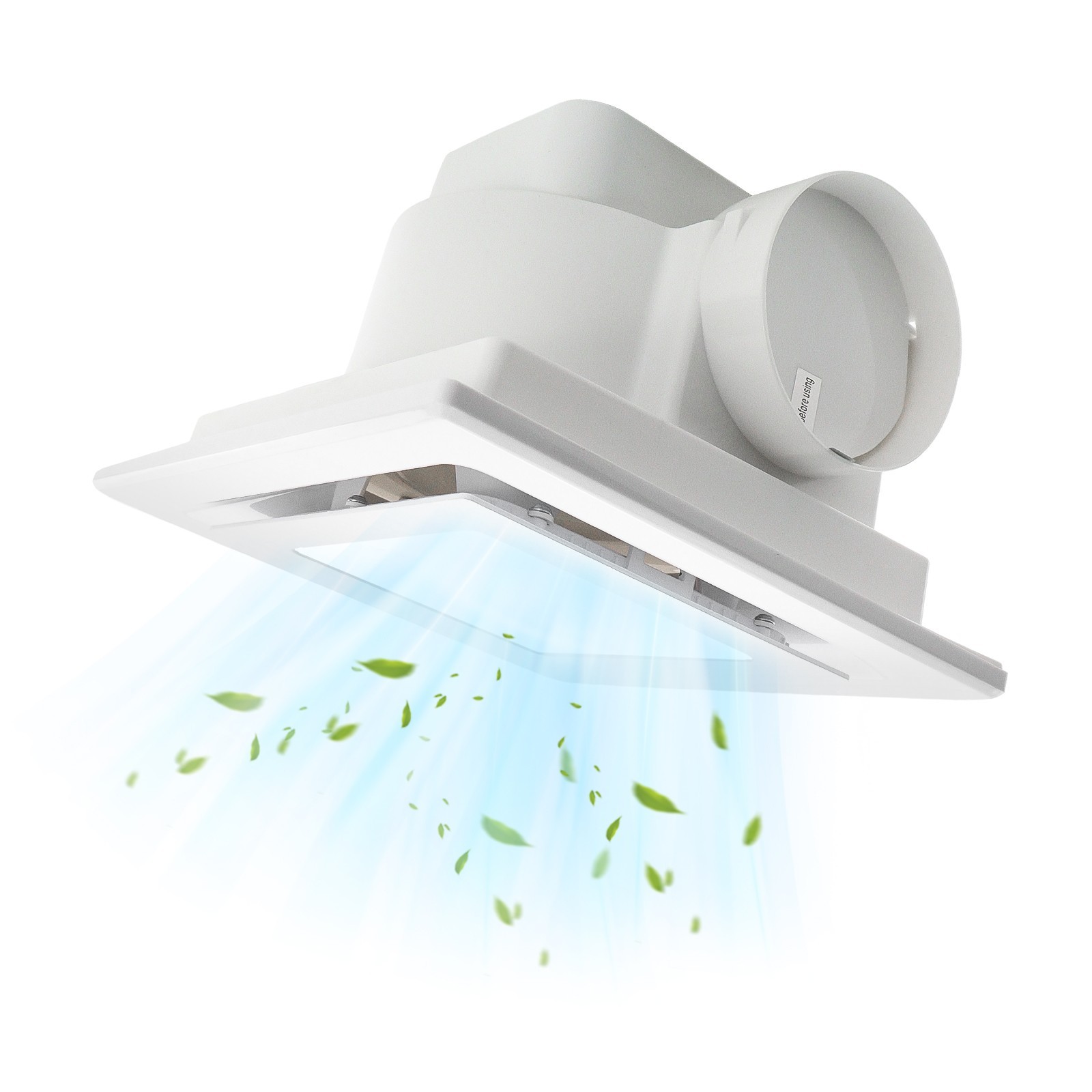 12In Bathroom Exhaust Fan w/12W 6500K LED Light 110 CFM Quiet Ventilation 35W