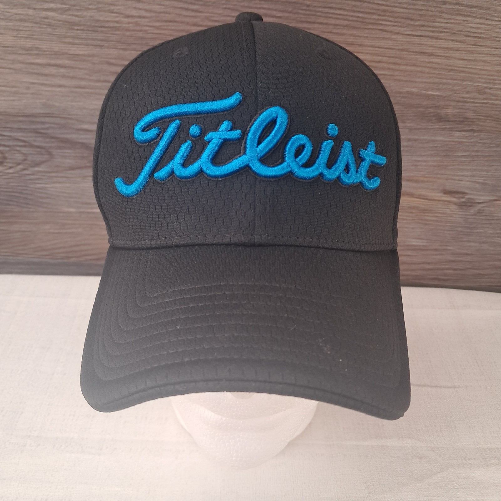 Footjoy FJ Titleist Pro V1 Hat Fitted Size Adjustable Blue Black Golf Cap