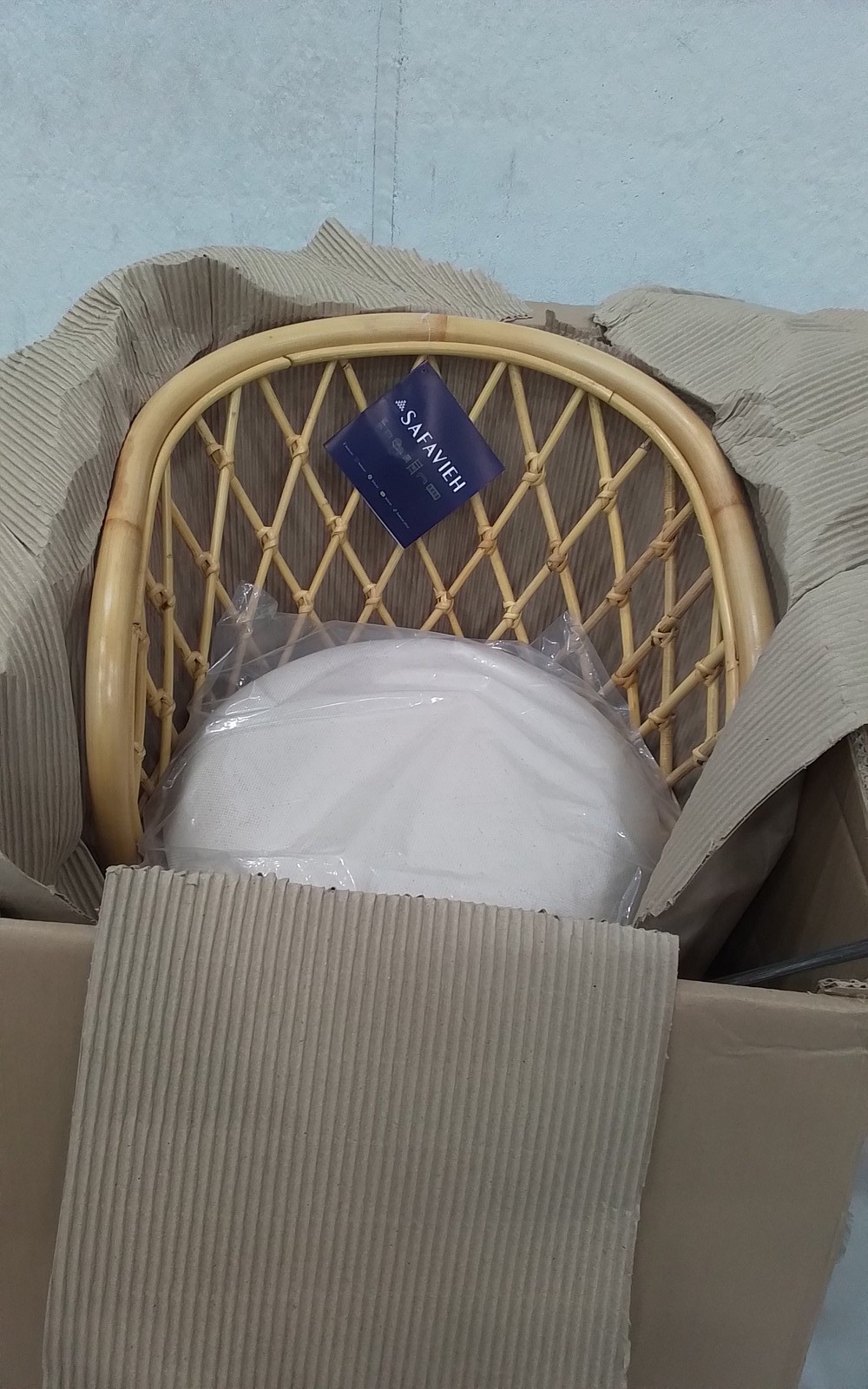 Safavieh YUTA RTTN SWVL CNTR STL W/CUSH, Reduced Price 2172780612 BST6504A